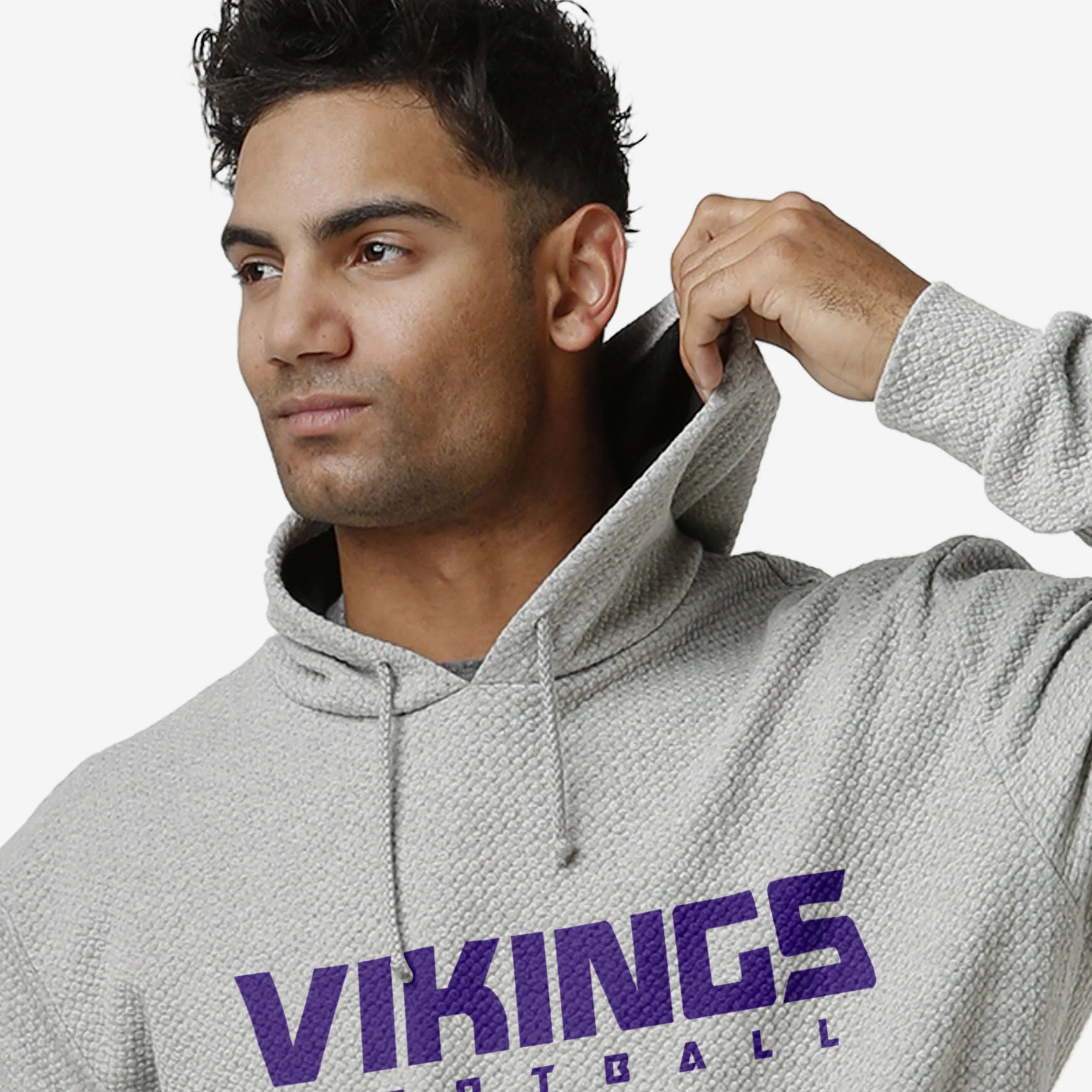 Minnesota Vikings Gray Woven Hoodie - Image 5