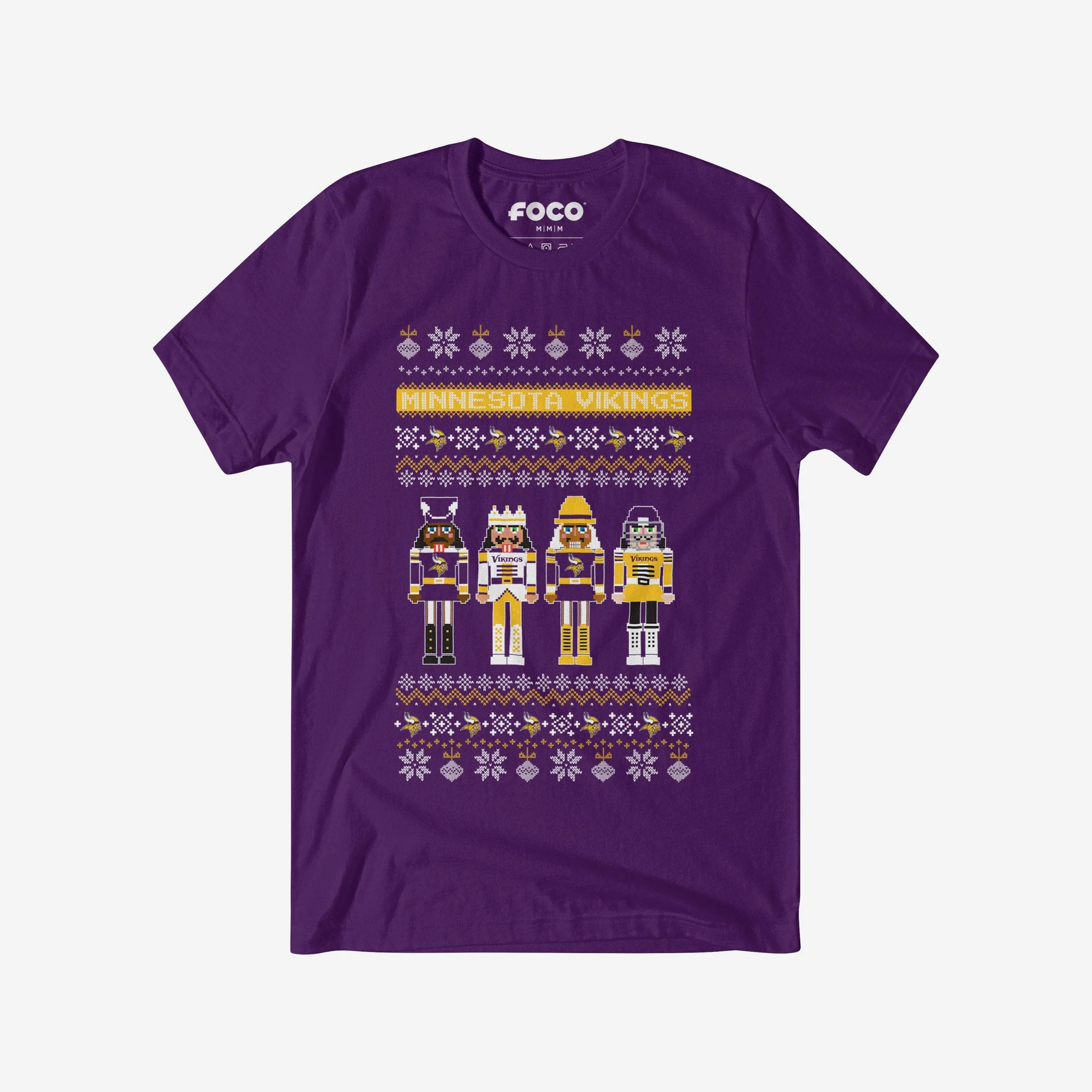 Minnesota Vikings Holiday Nutcracker Sweater T-Shirt