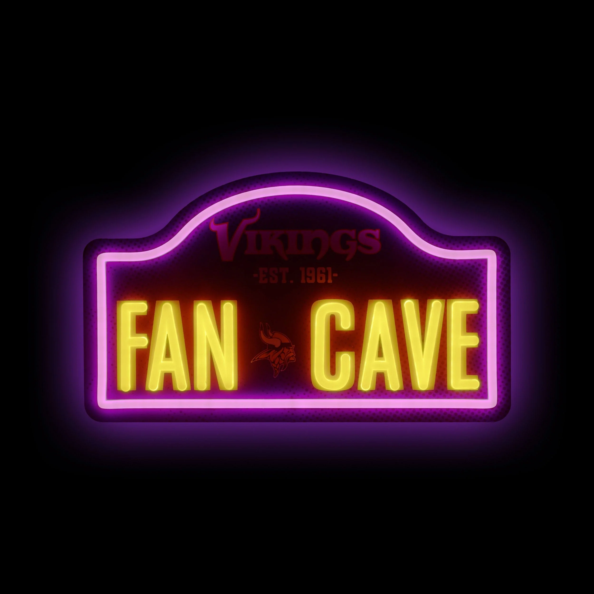Minnesota Vikings LED Neon Fancave Sign - Image 2