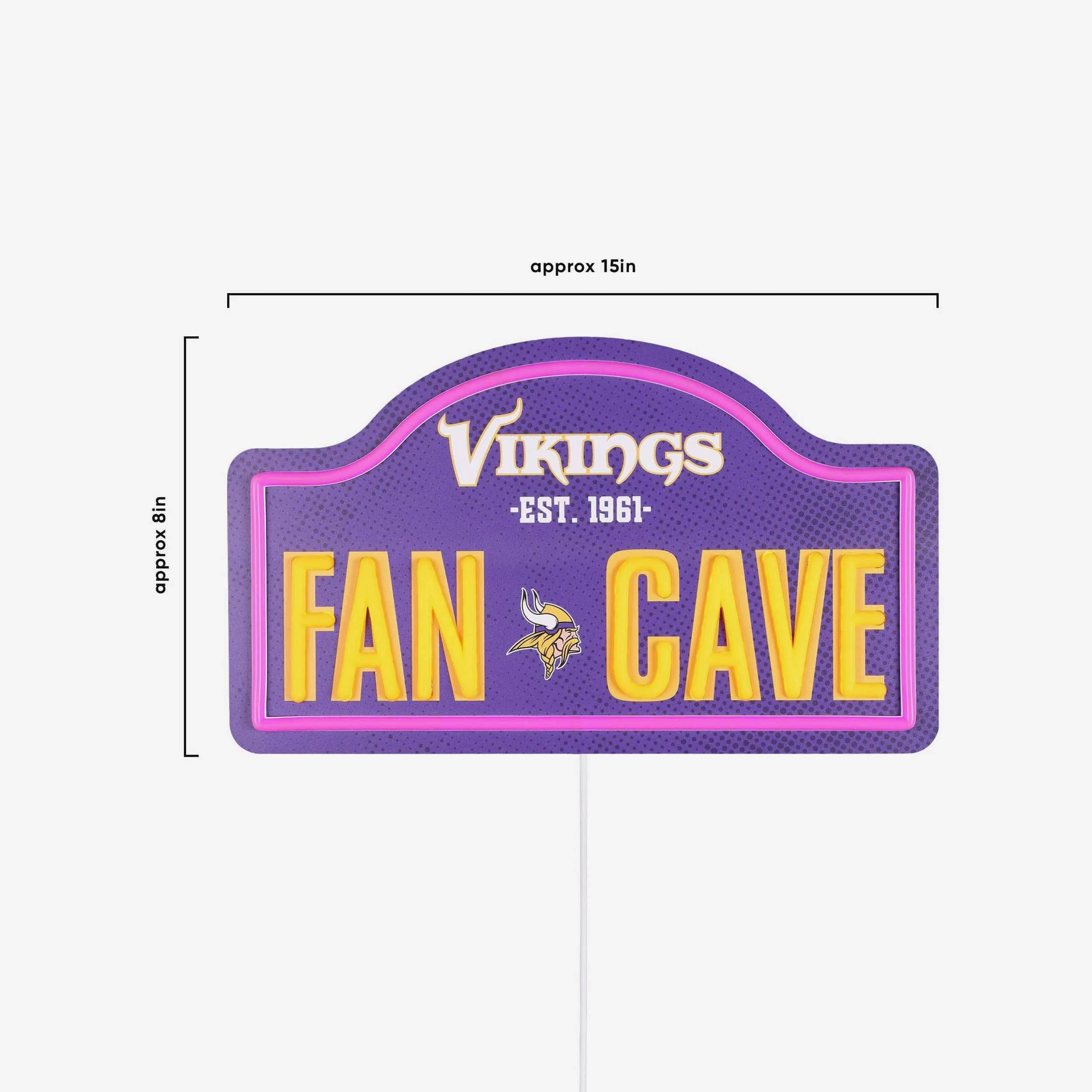 Minnesota Vikings LED Neon Fancave Sign - Image 4