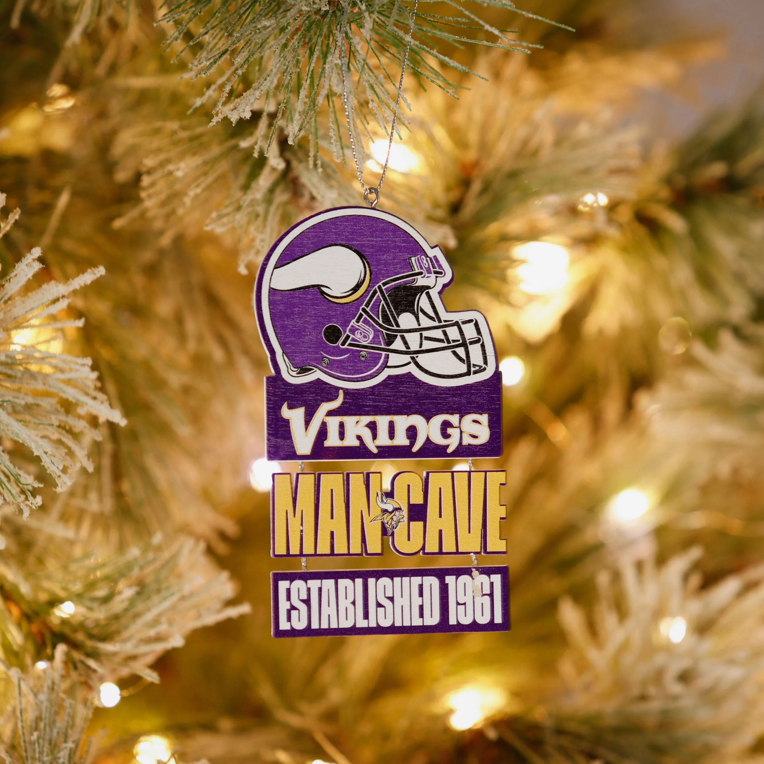 Minnesota Vikings Mancave Sign Ornament - Image 3