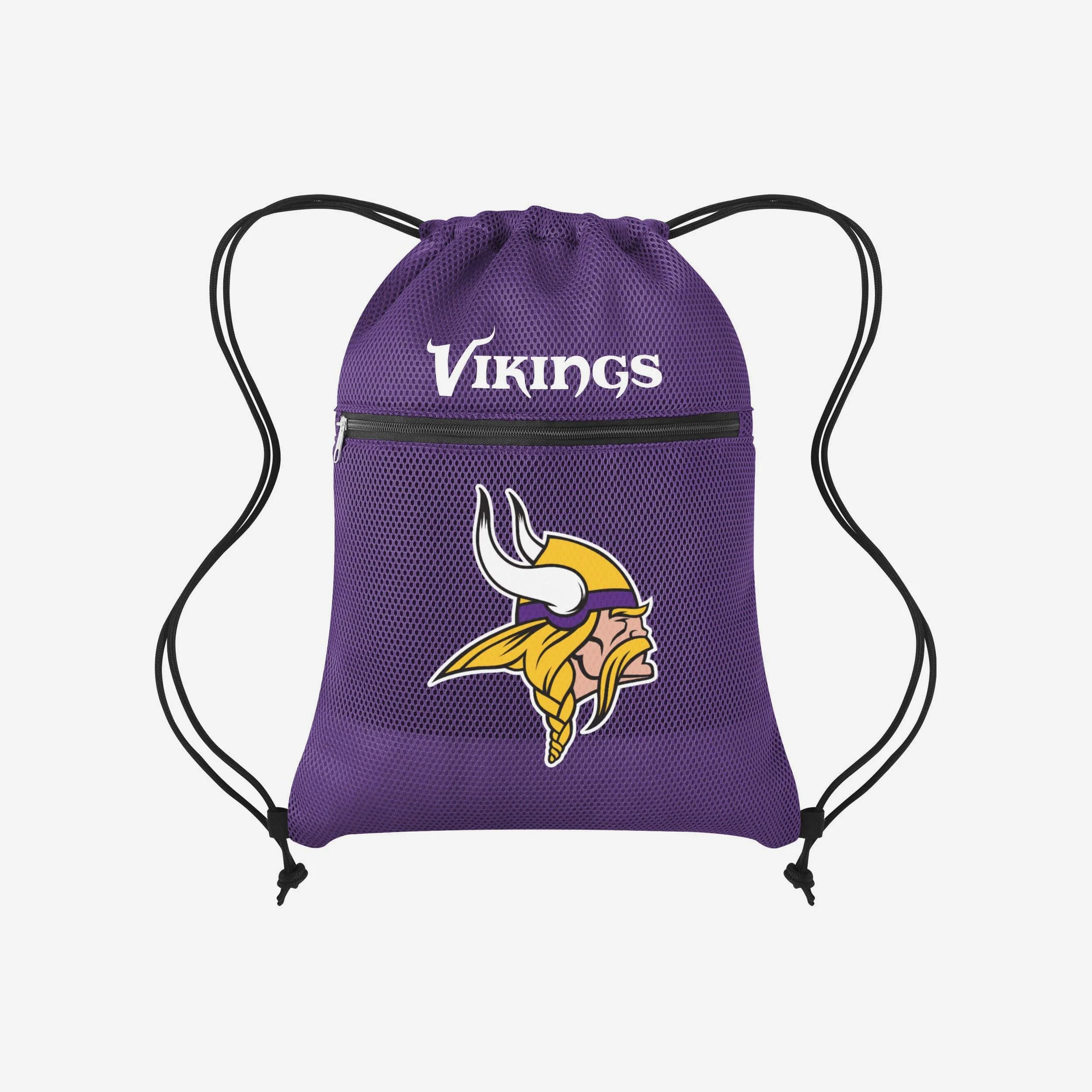 Minnesota Vikings Mesh Pocket Drawstring Backpack