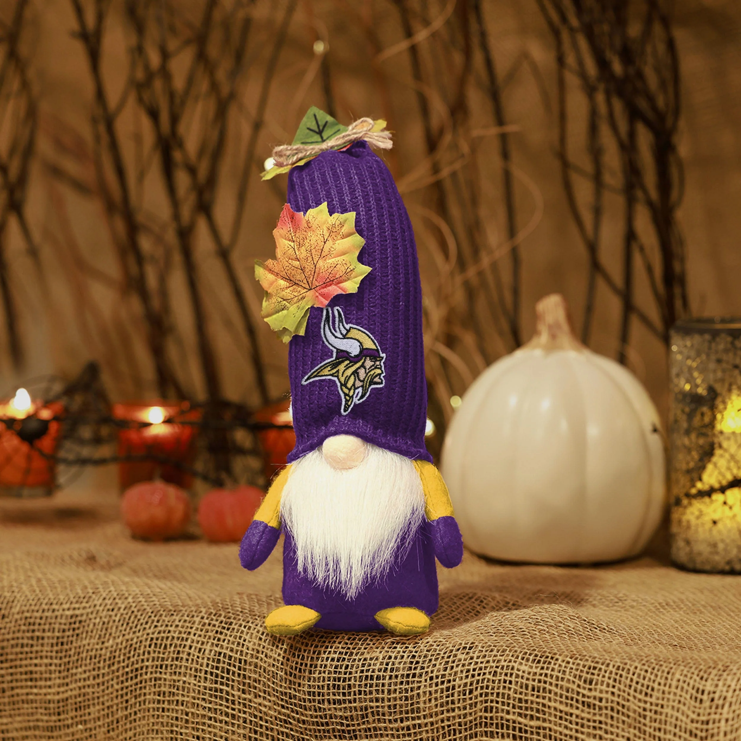 Minnesota Vikings Mixed Material Harvest Plush Gnome - Image 5
