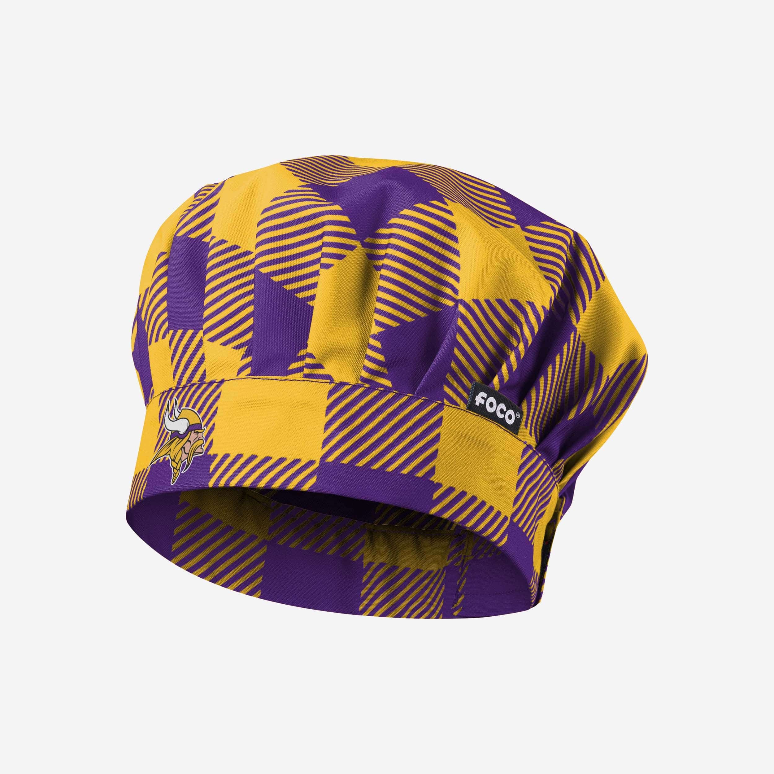 Minnesota Vikings Plaid Chef Hat