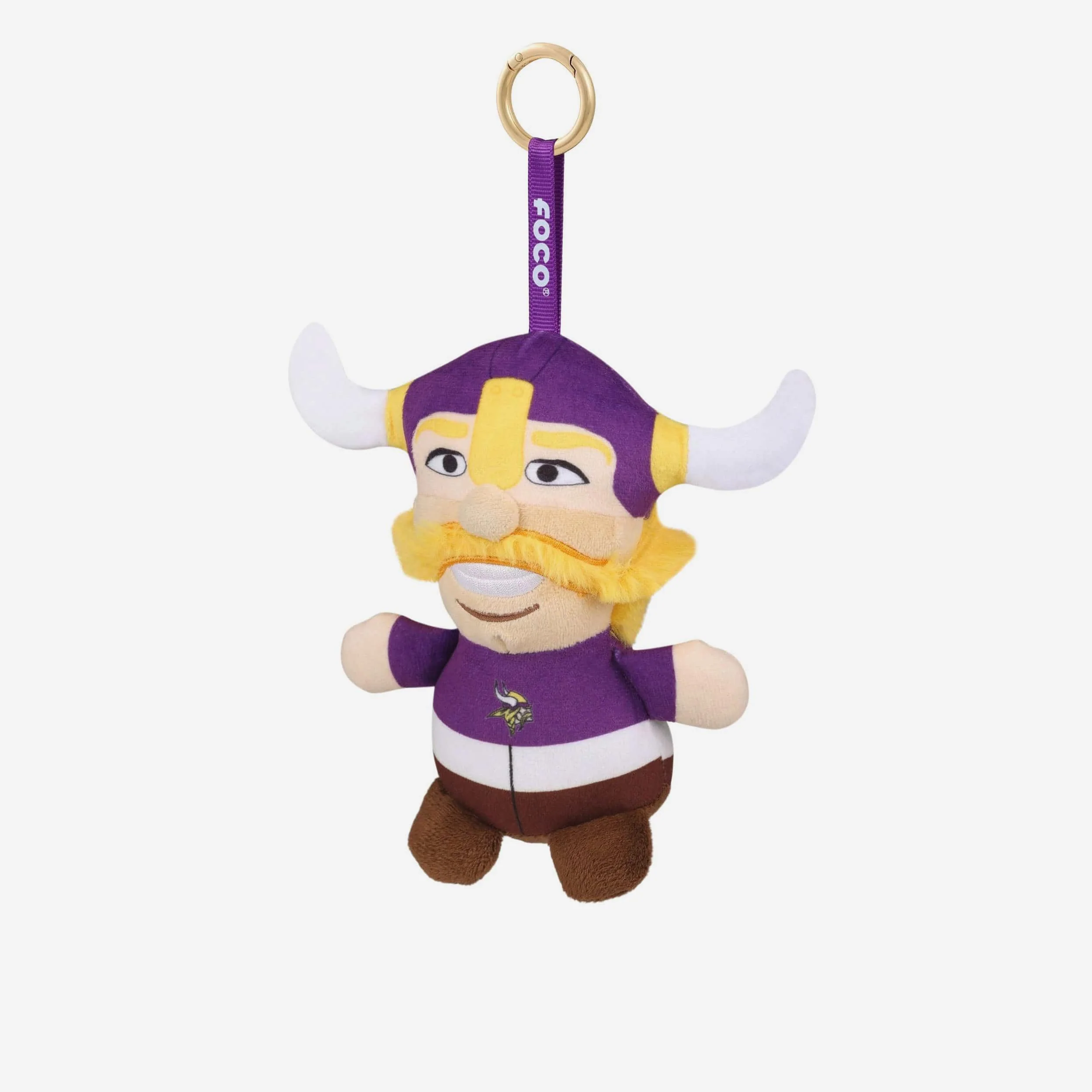 Minnesota Vikings Plush Teamie Beanie Mascot Bag Charm Keychain - Image 3