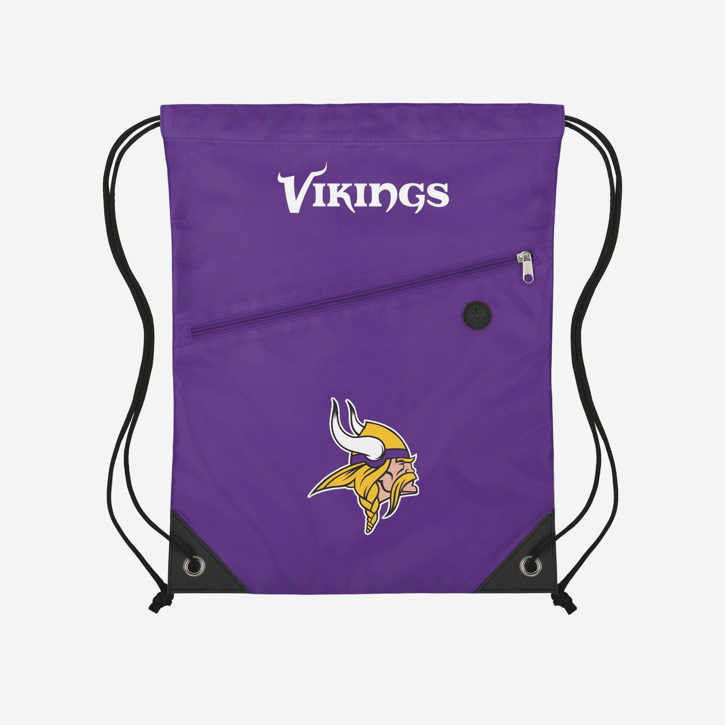 Minnesota Vikings Pocket Drawstring Backpack - Image 2