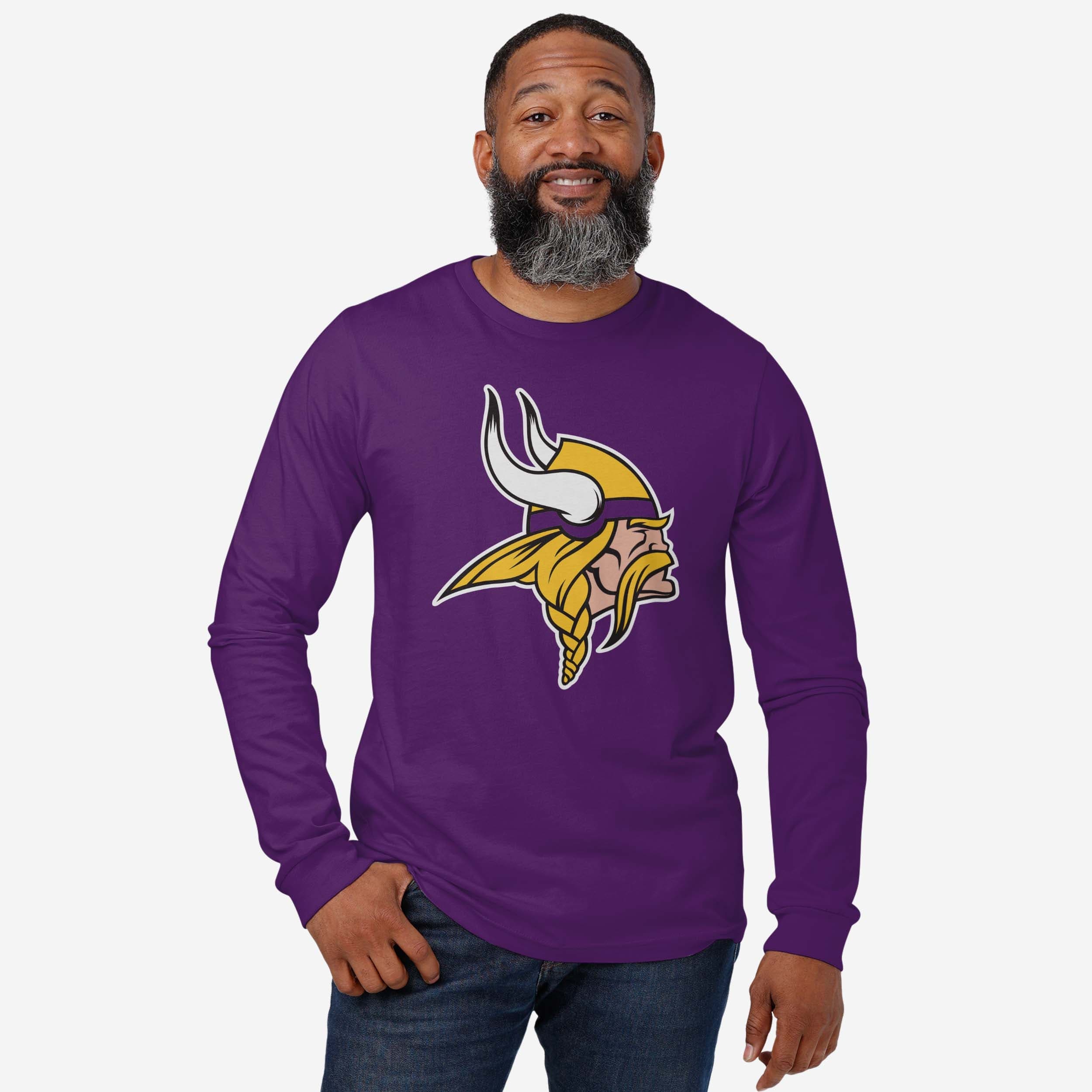 Minnesota Vikings Primary Logo Long Sleeve T-Shirt - Image 2