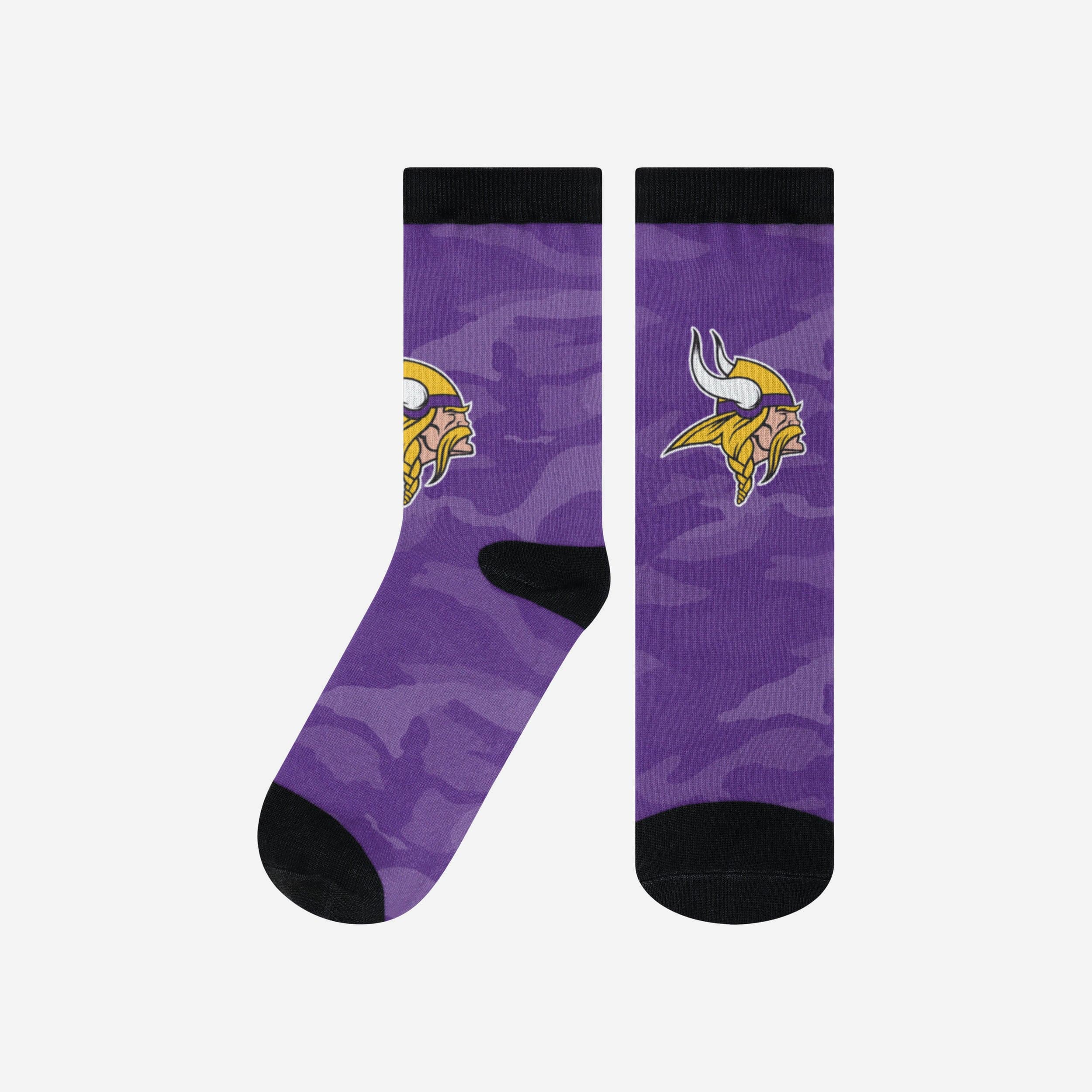 Minnesota Vikings Printed Camo Socks