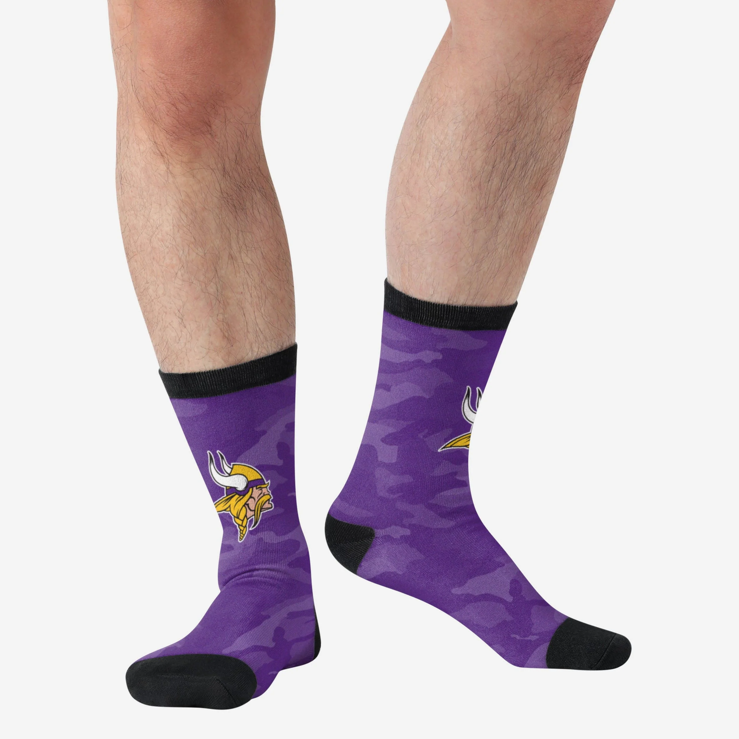 Minnesota Vikings Printed Camo Socks - Image 2