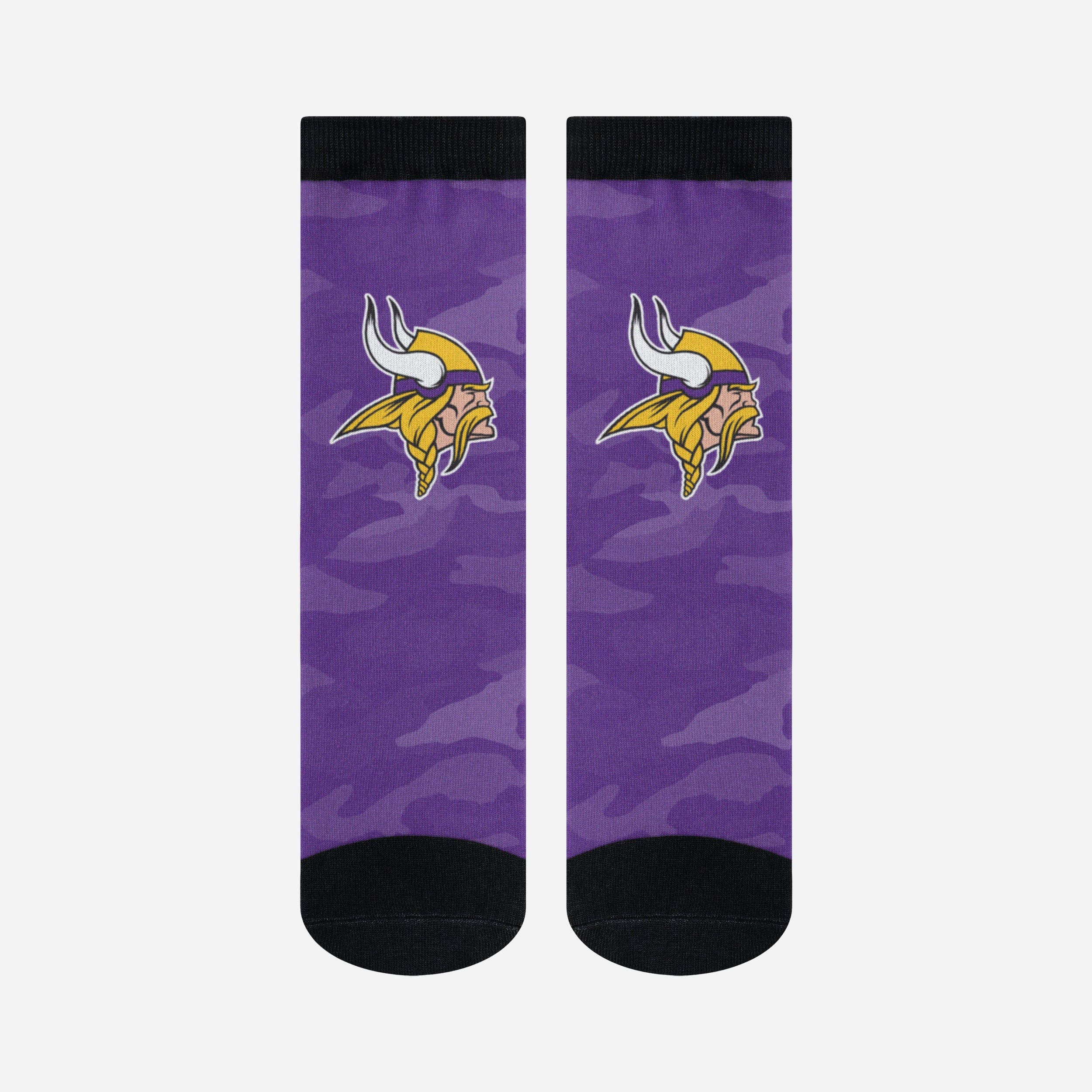 Minnesota Vikings Printed Camo Socks - Image 3