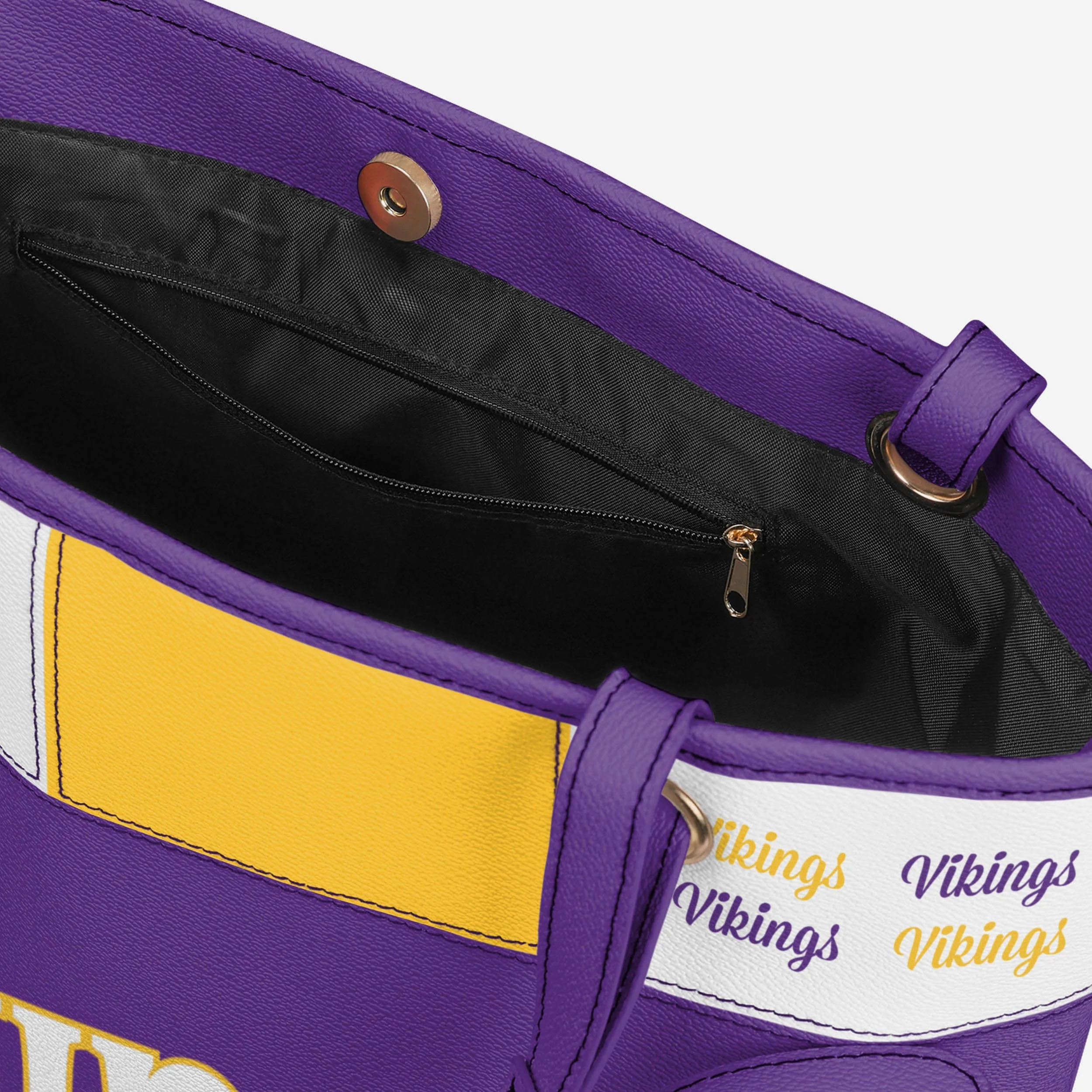Minnesota Vikings Printed Collage Tote - Image 4