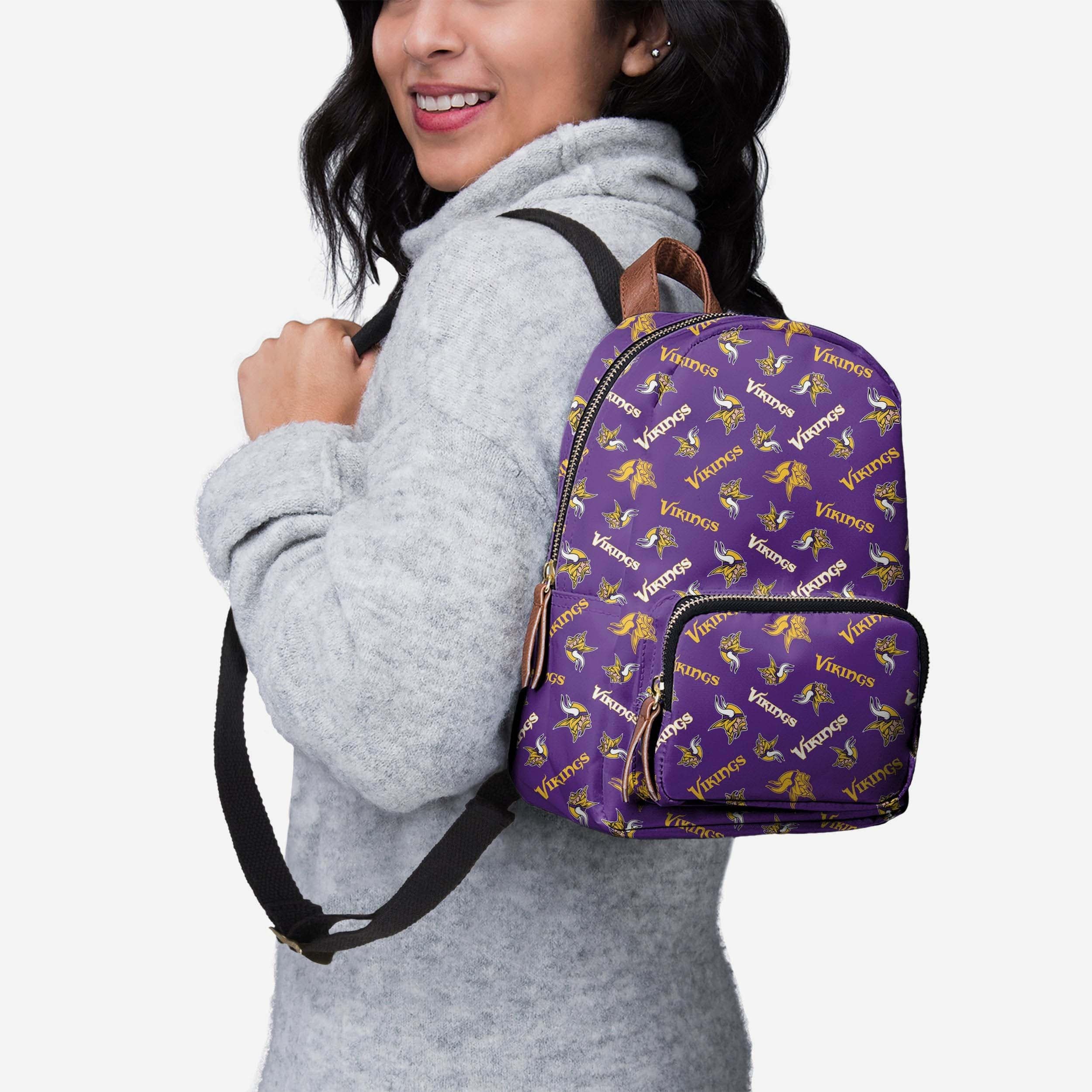 Minnesota Vikings Printed Collection Mini Backpack - Image 2
