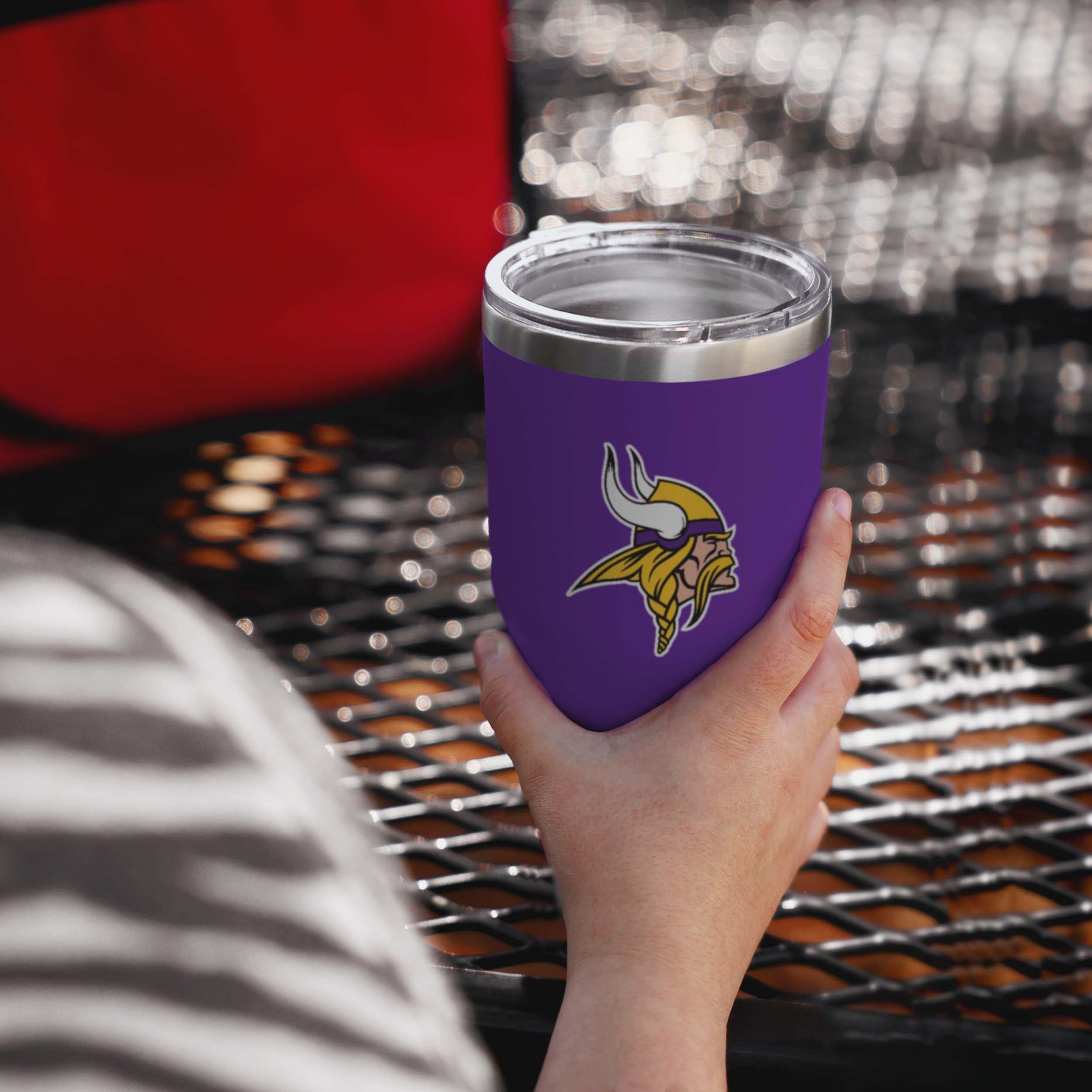Minnesota Vikings Purple Team Logo 30 oz Tumbler - Image 2
