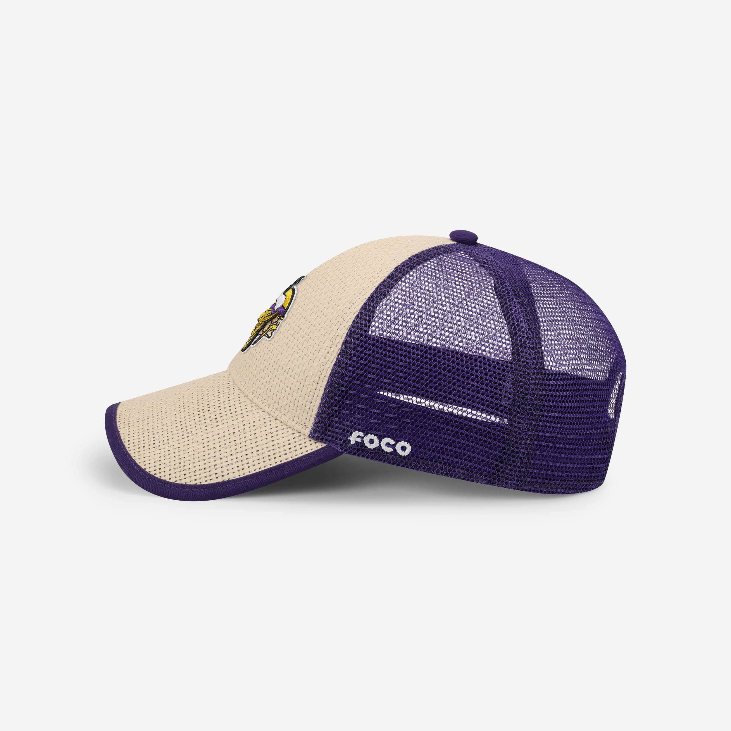 Minnesota Vikings Straw Casual Trucker Cap - Image 2