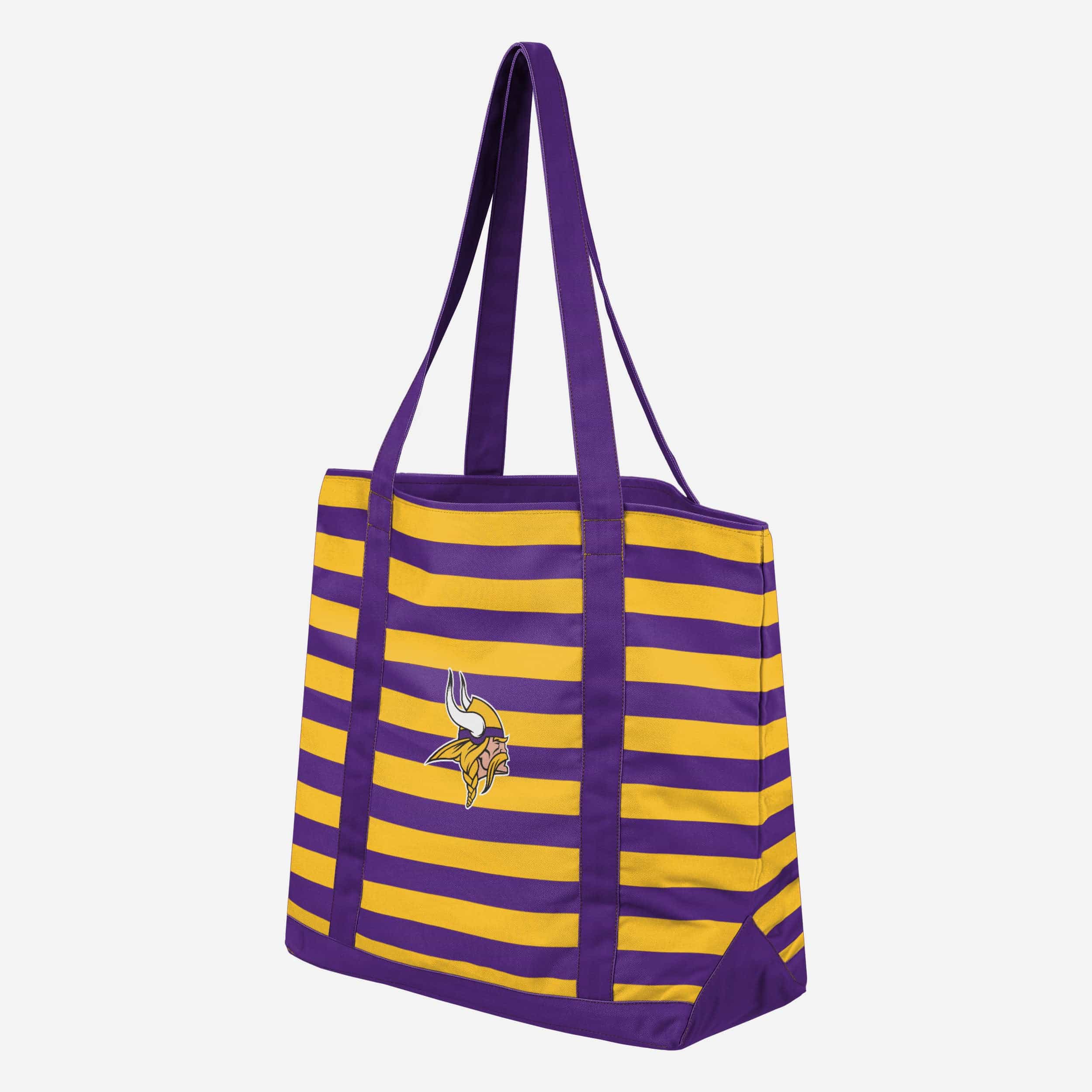 Minnesota Vikings Team Stripe Canvas Tote Bag - Image 2