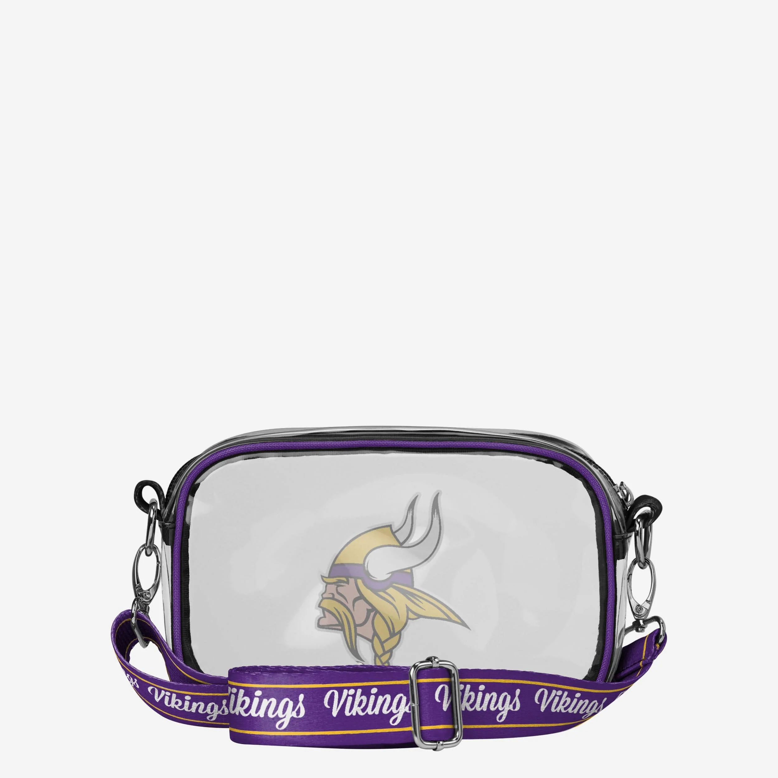 Minnesota Vikings Team Stripe Clear Crossbody Bag - Image 5