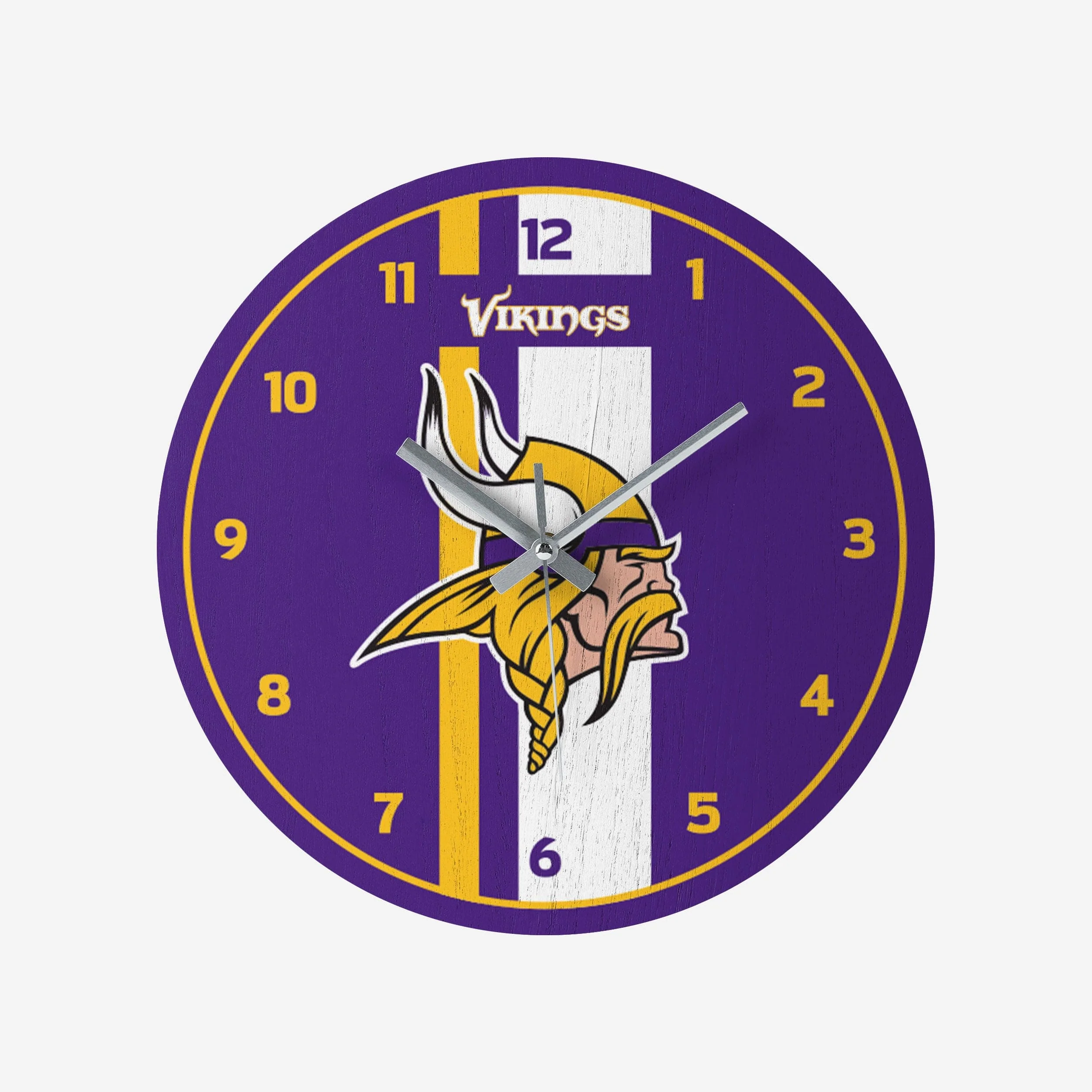 Minnesota Vikings Team Stripe Clock