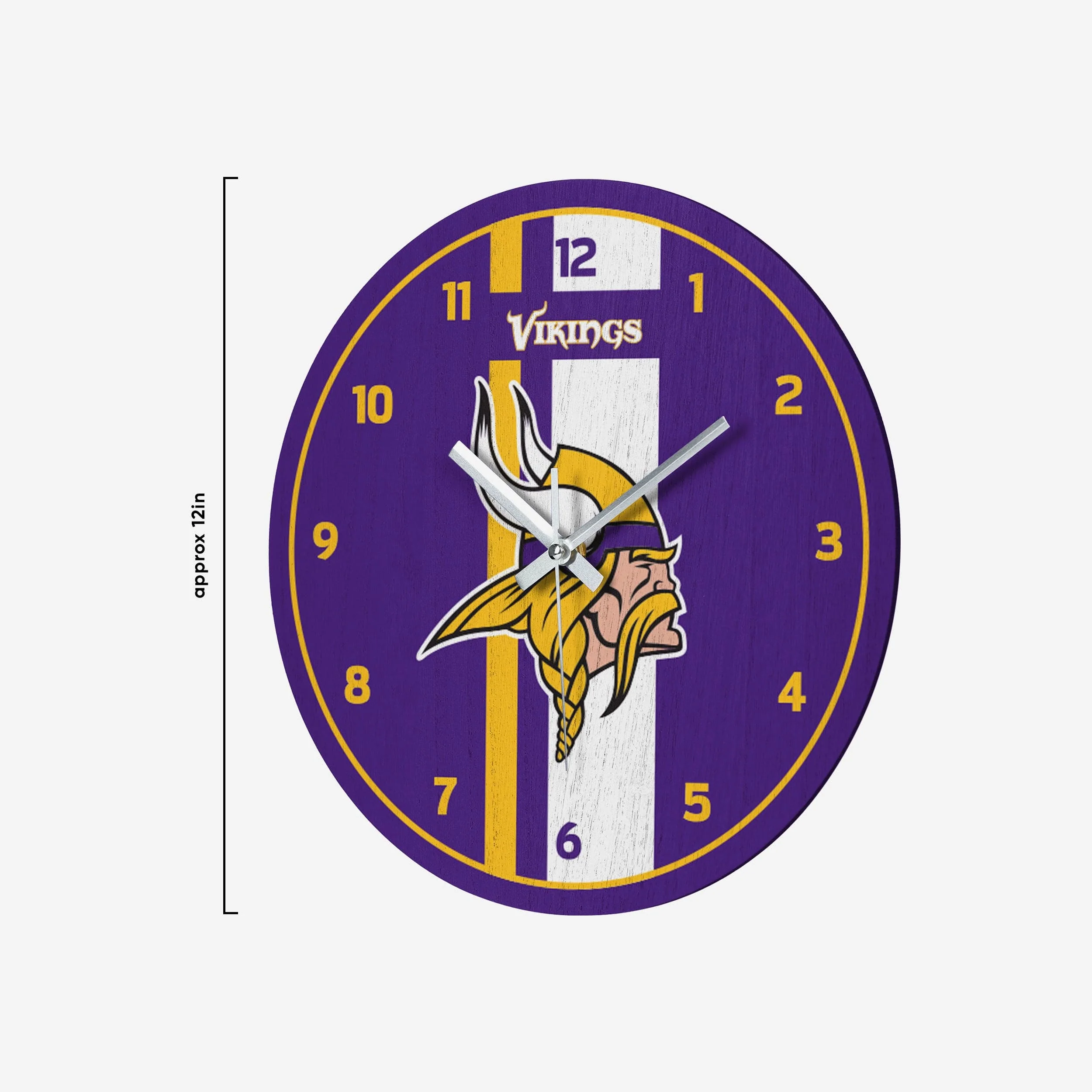 Minnesota Vikings Team Stripe Clock - Image 2