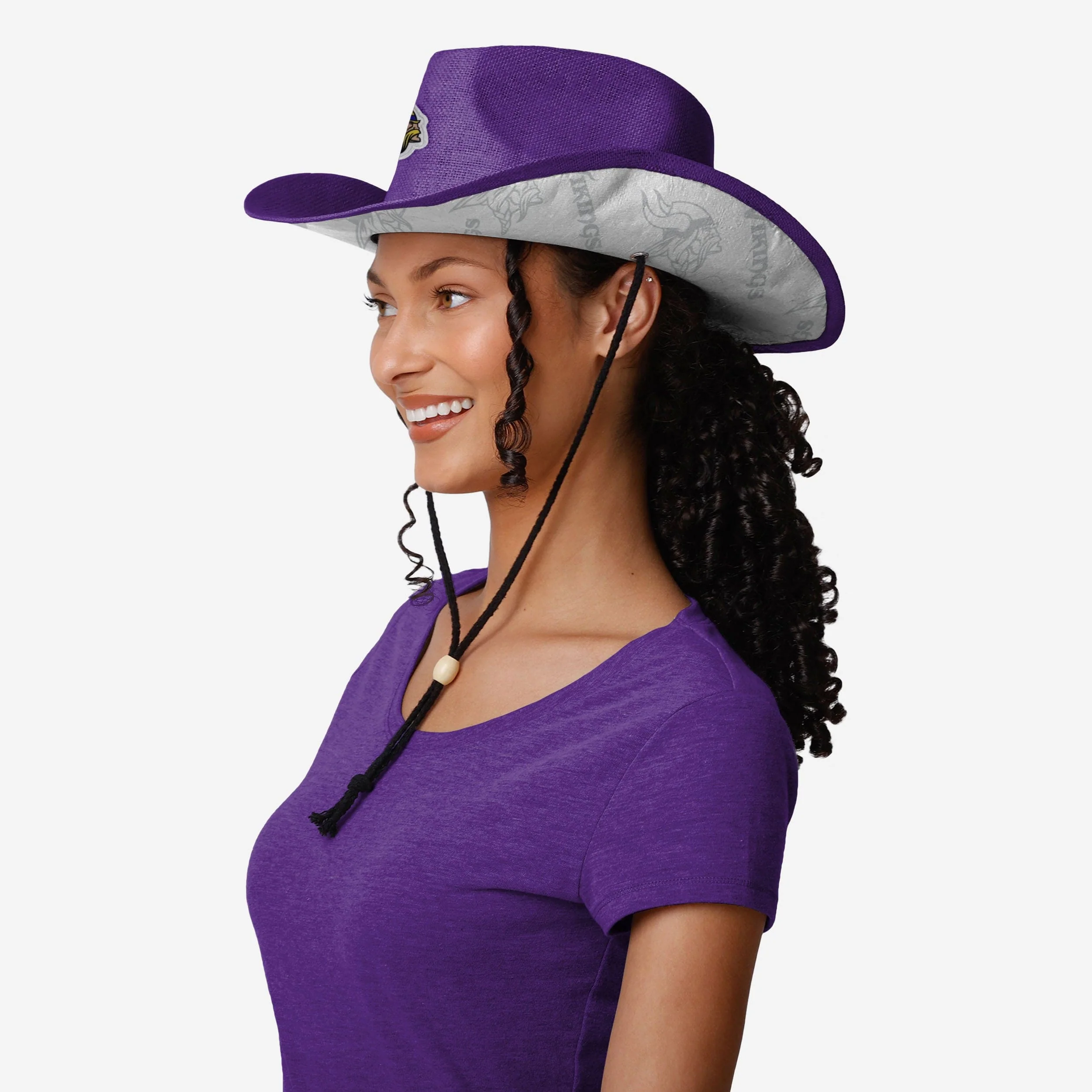 Minnesota Vikings Team Stripe Cowboy Hat - Image 4