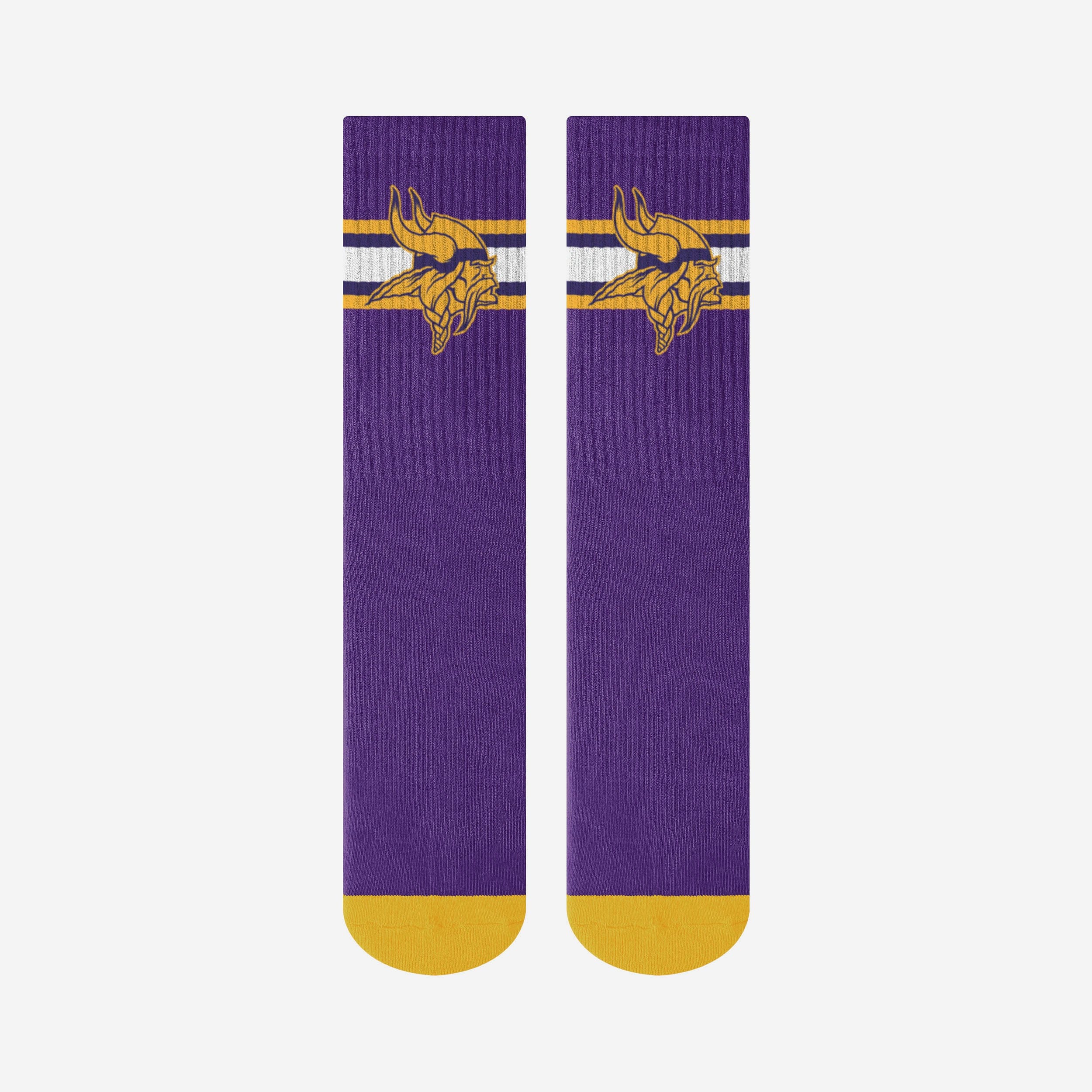 Minnesota Vikings Team Stripe Crew Socks - Image 3
