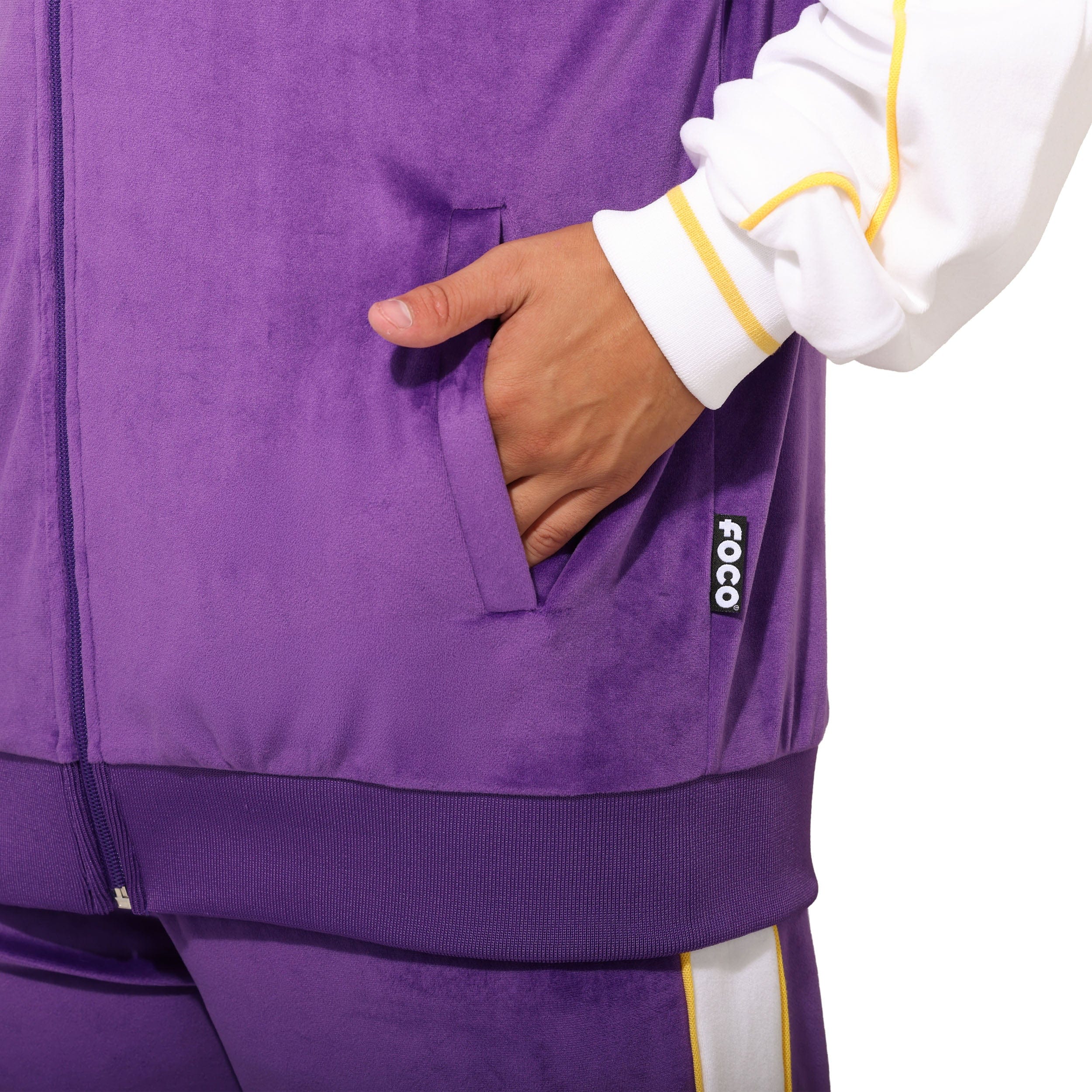 Minnesota Vikings Two Tone Velour Zip Up Top - Image 4