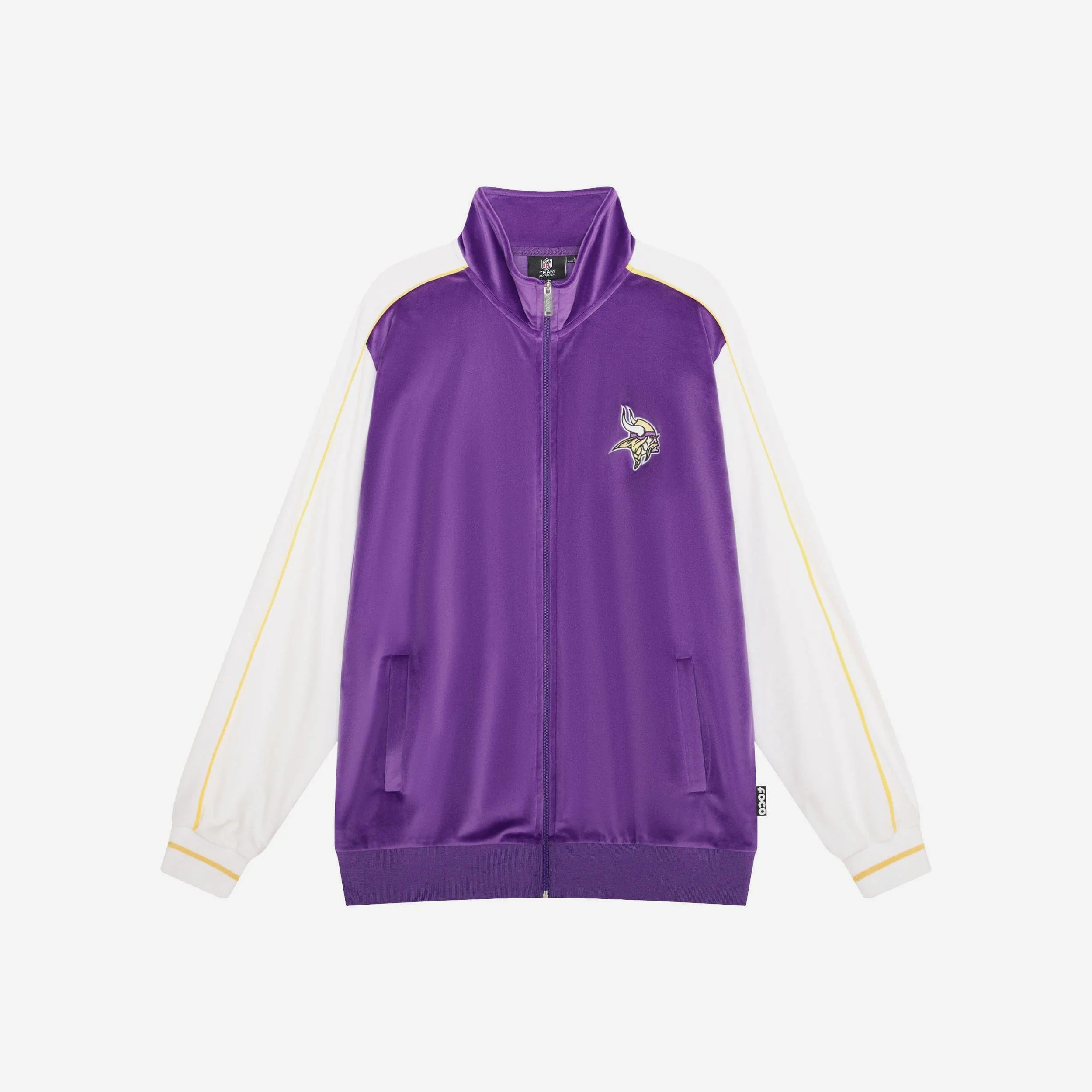 Minnesota Vikings Two Tone Velour Zip Up Top - Image 6