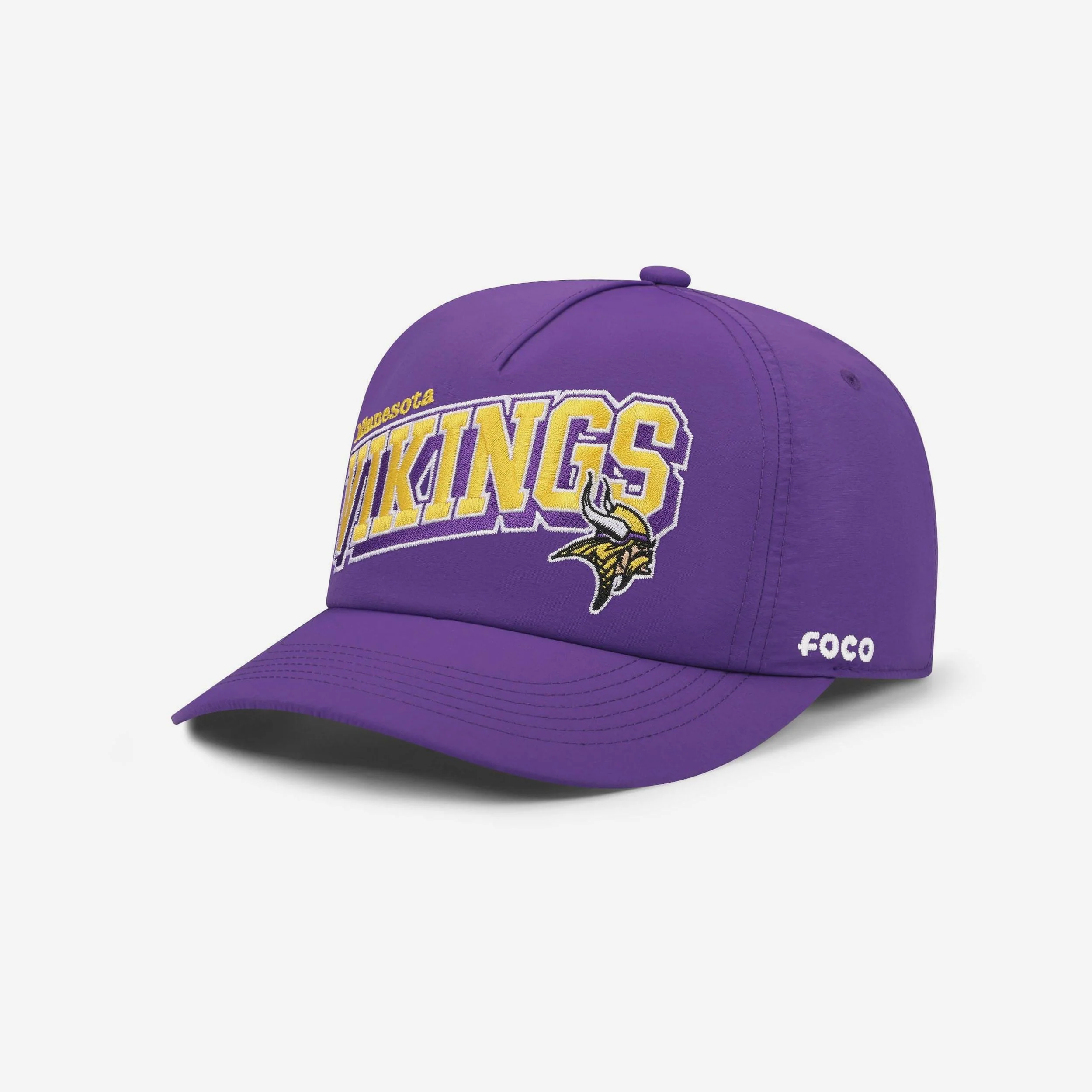 Minnesota Vikings Wavy Wordmark Poly Marquee RF Cap