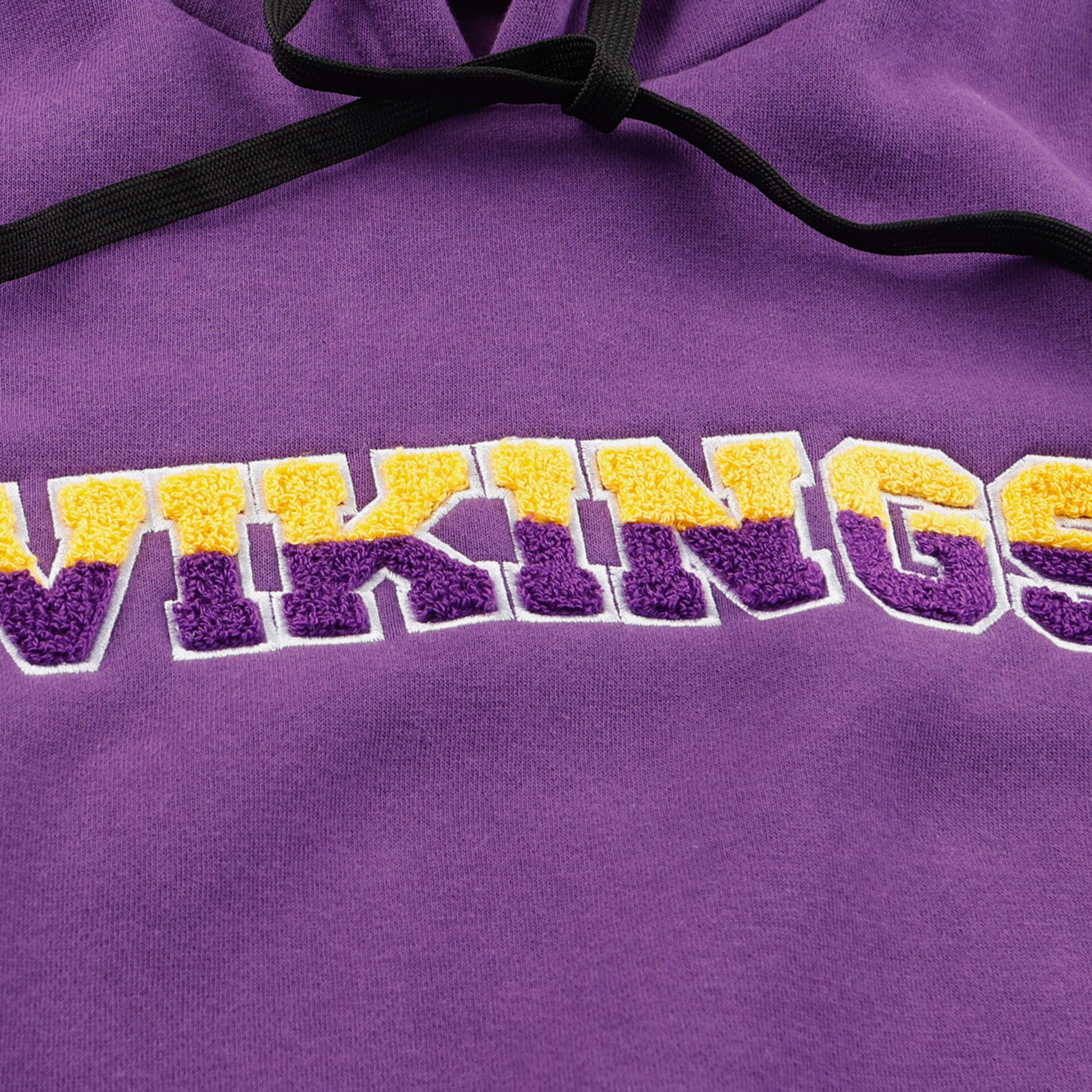 Minnesota Vikings Womens Cropped Chenille Hoodie - Image 3