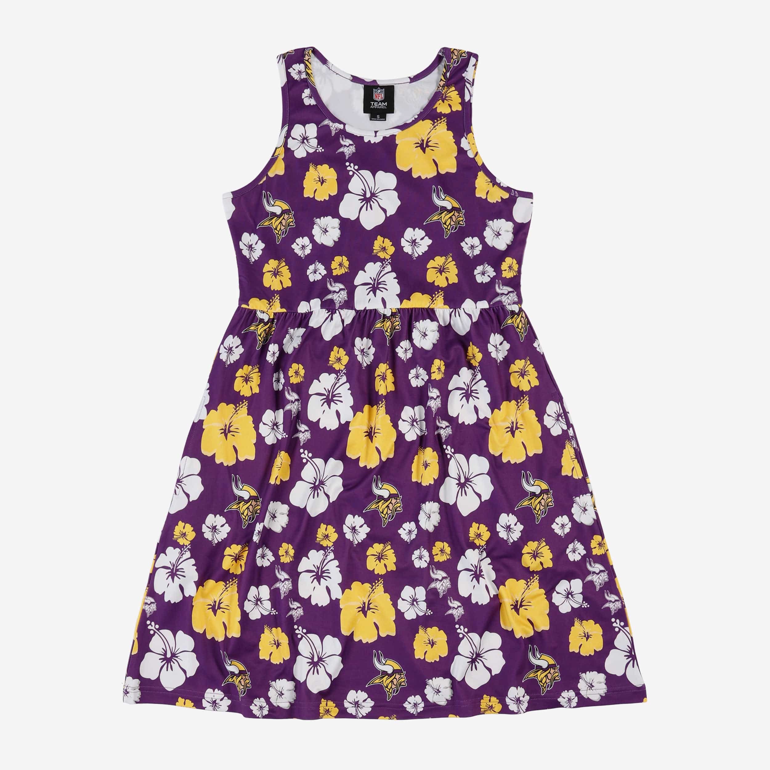 Minnesota Vikings Womens Fan Favorite Floral Sundress - Image 4