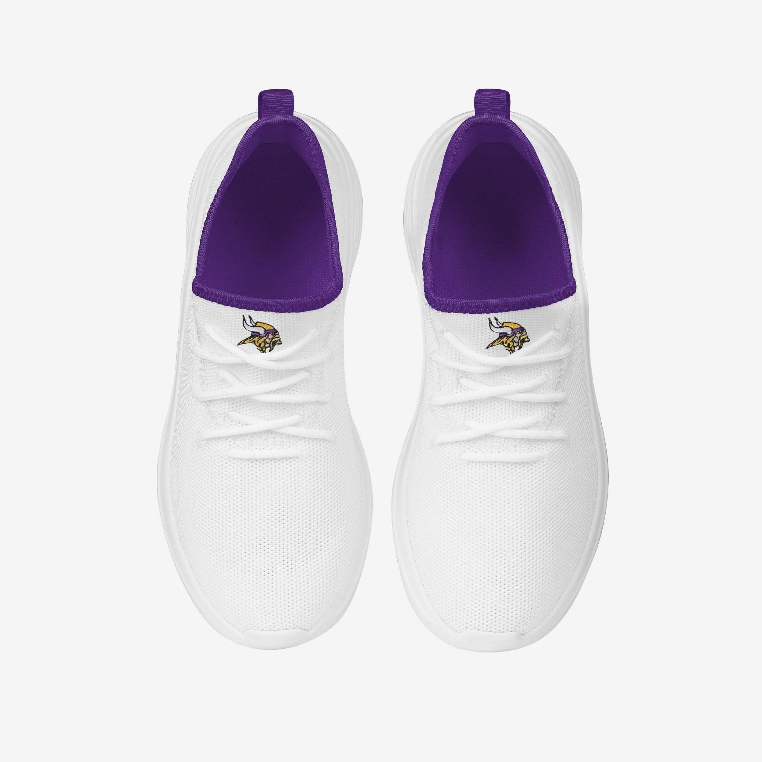 Minnesota Vikings Womens Midsole White Sneakers - Image 4