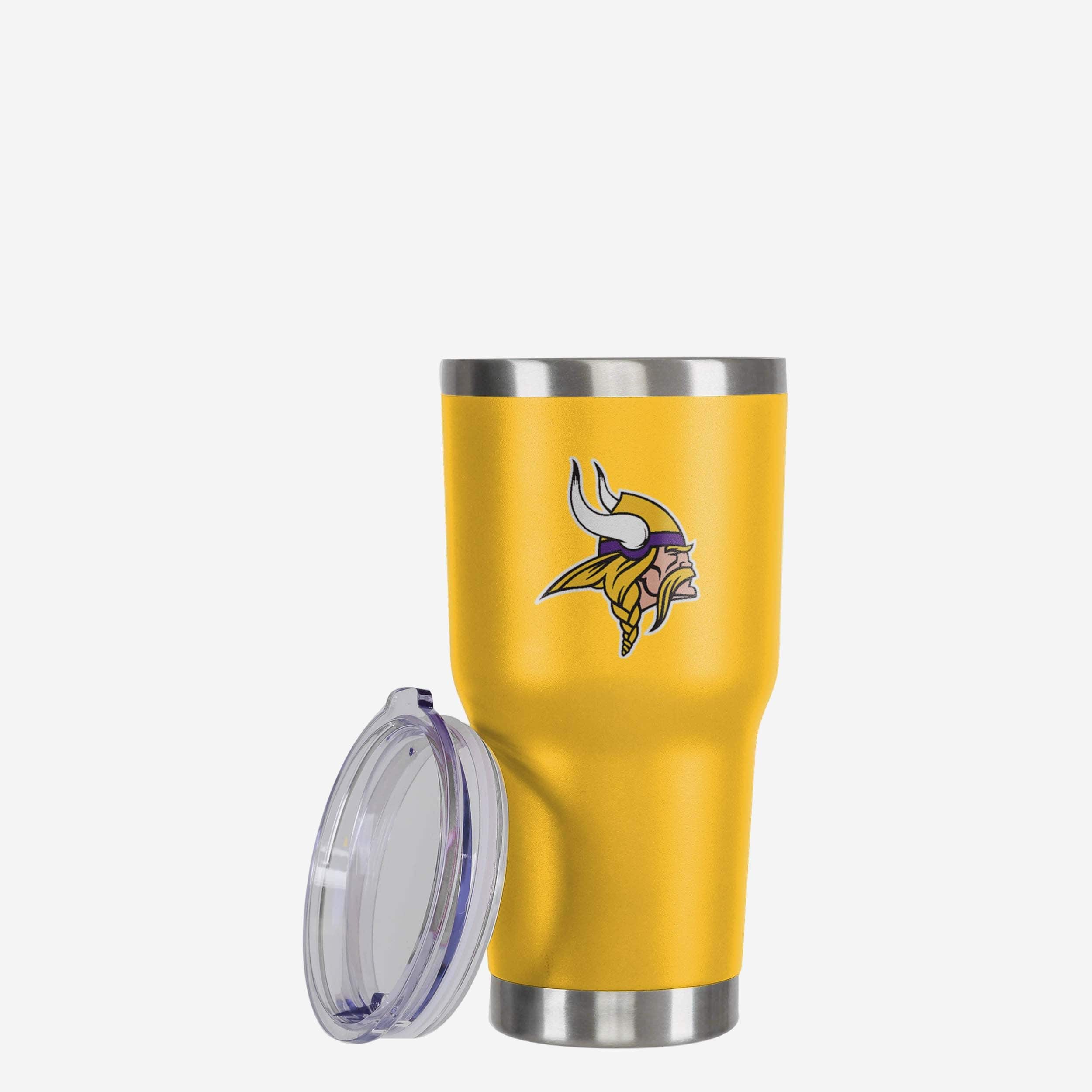 Minnesota Vikings Yellow Team Logo 30 oz Tumbler - Image 3