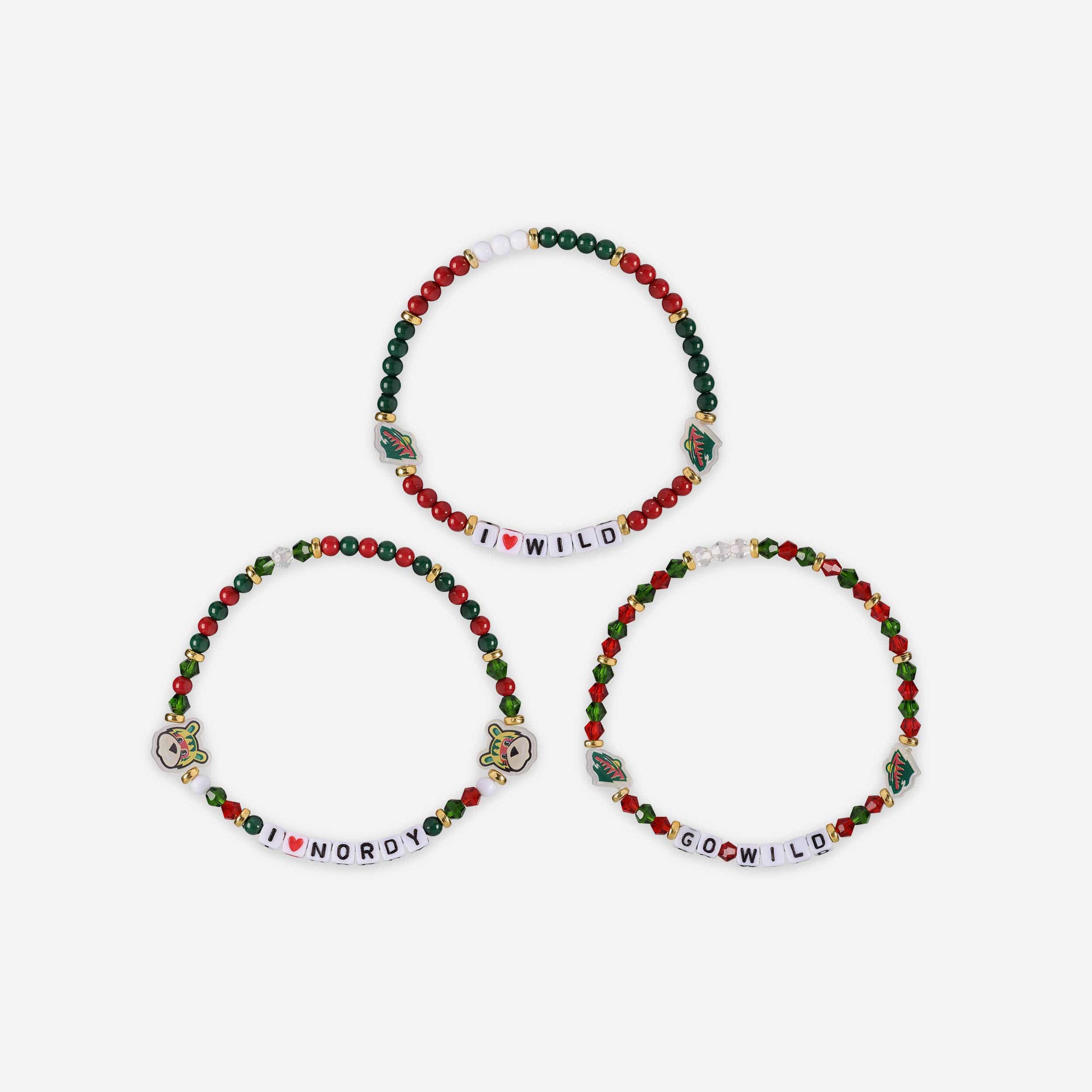 Minnesota Wild 3 Pack Friendship Bracelet - Image 3