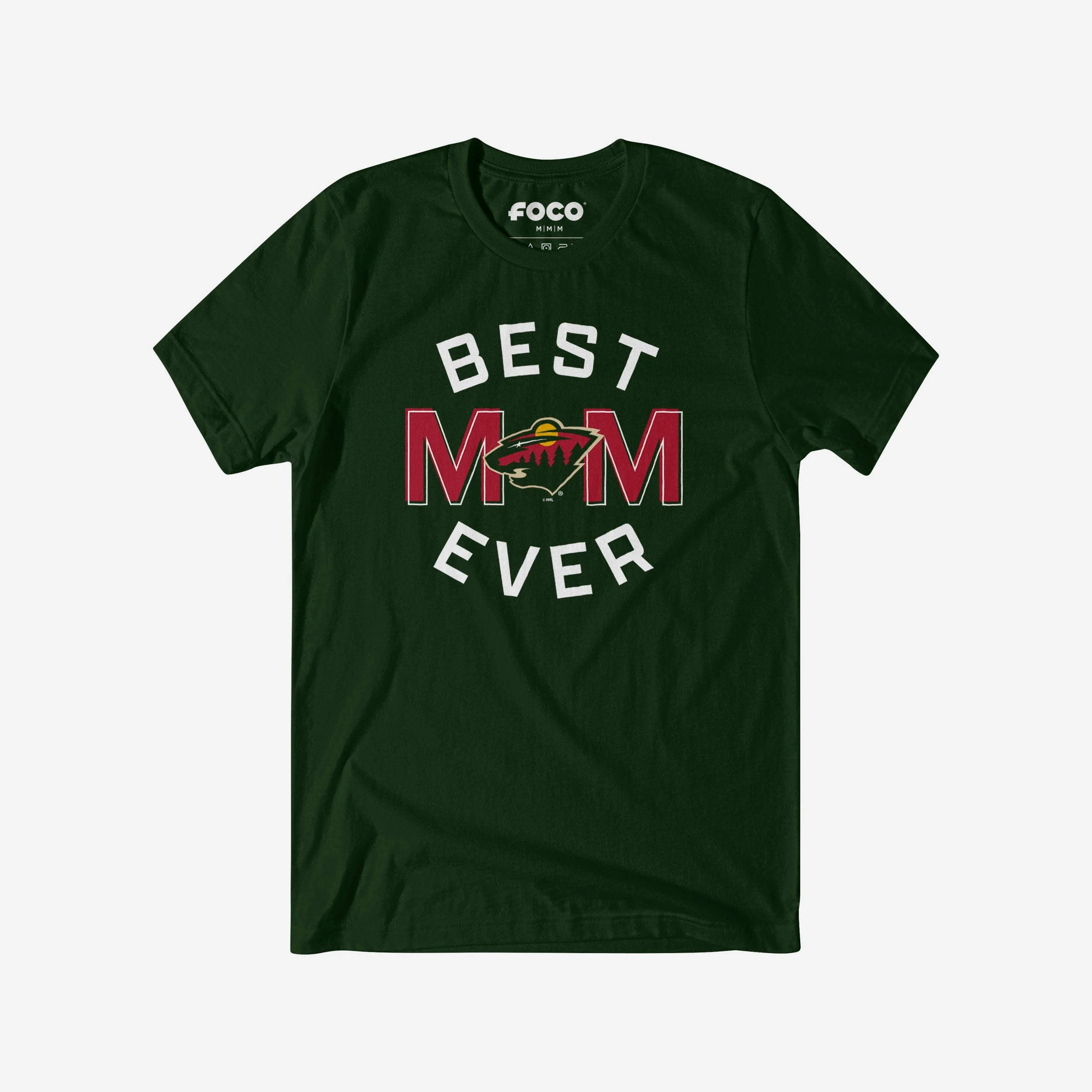 Minnesota Wild Best Mom Ever Arched T-Shirt