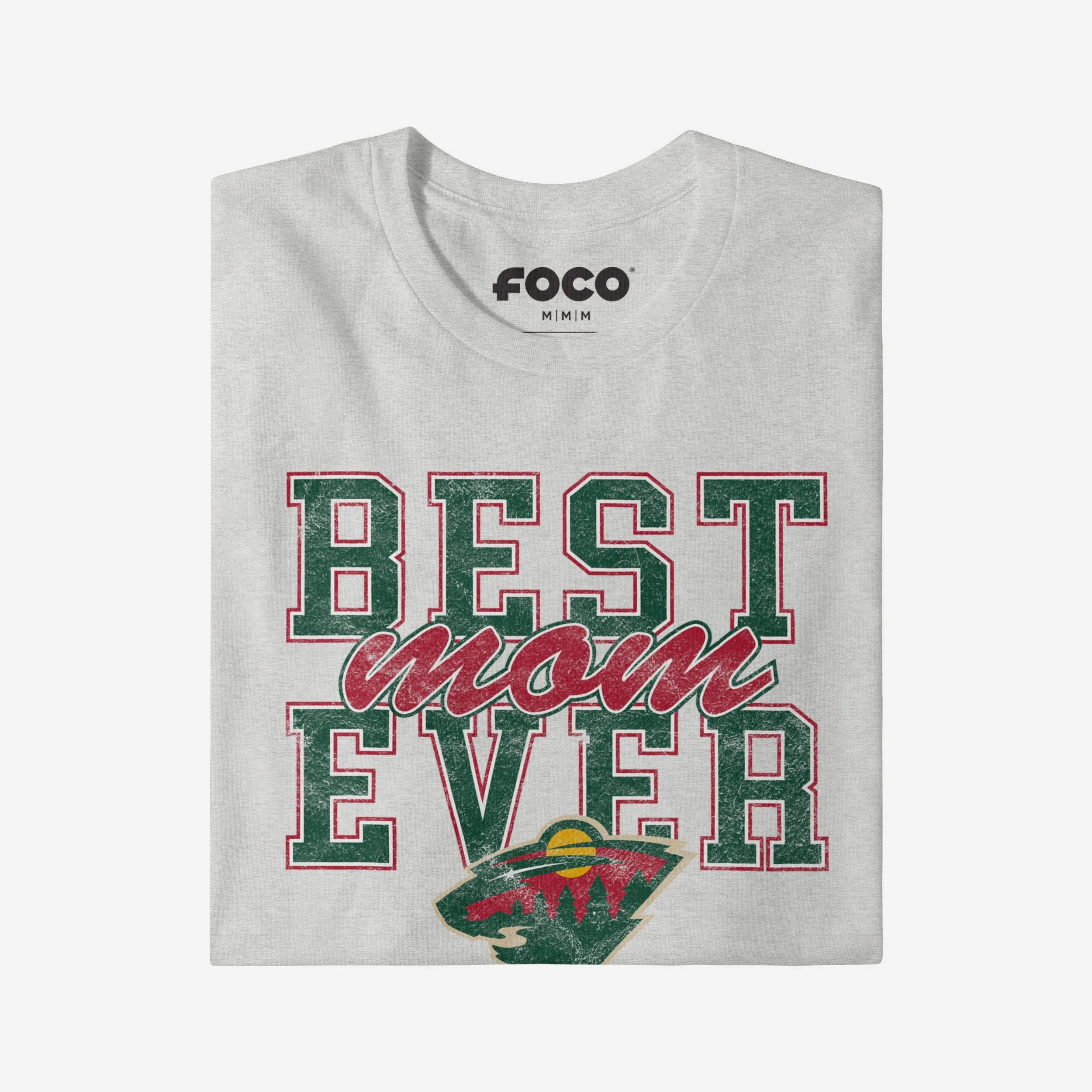 Minnesota Wild Best Mom Ever Stacked T-Shirt - Image 3
