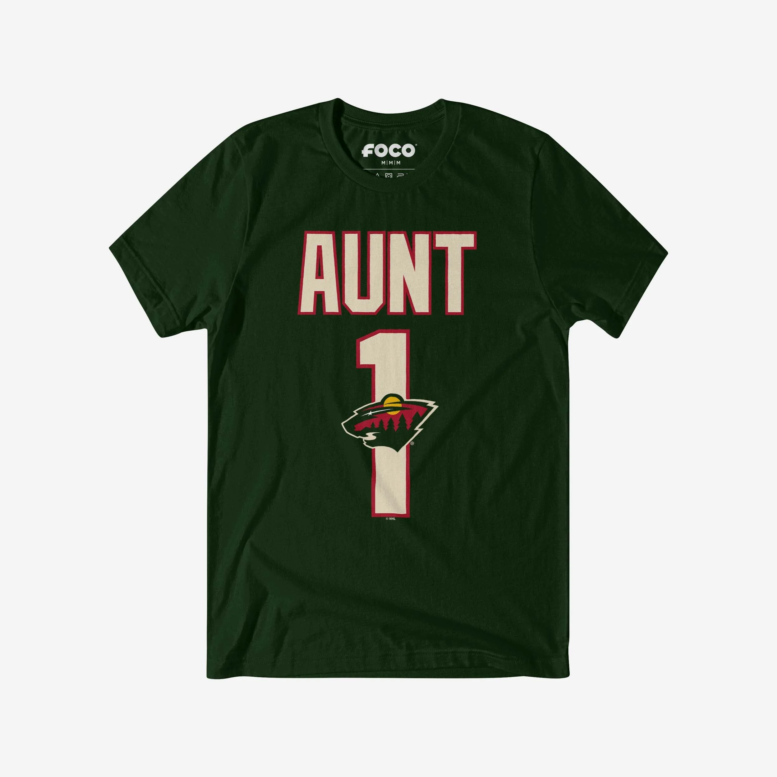 Minnesota Wild Number 1 Aunt T-Shirt