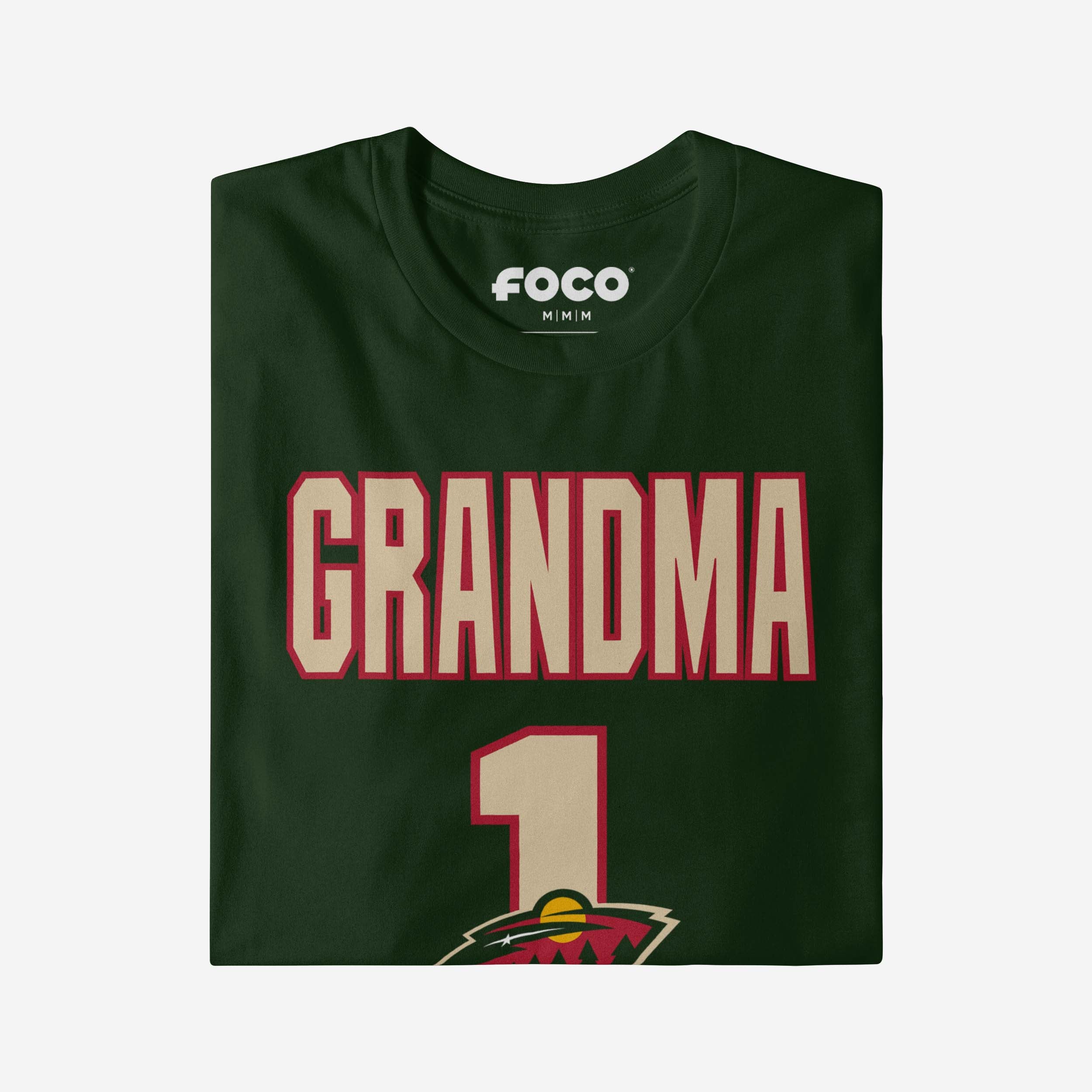 Minnesota Wild Number 1 Grandma T-Shirt - Image 3