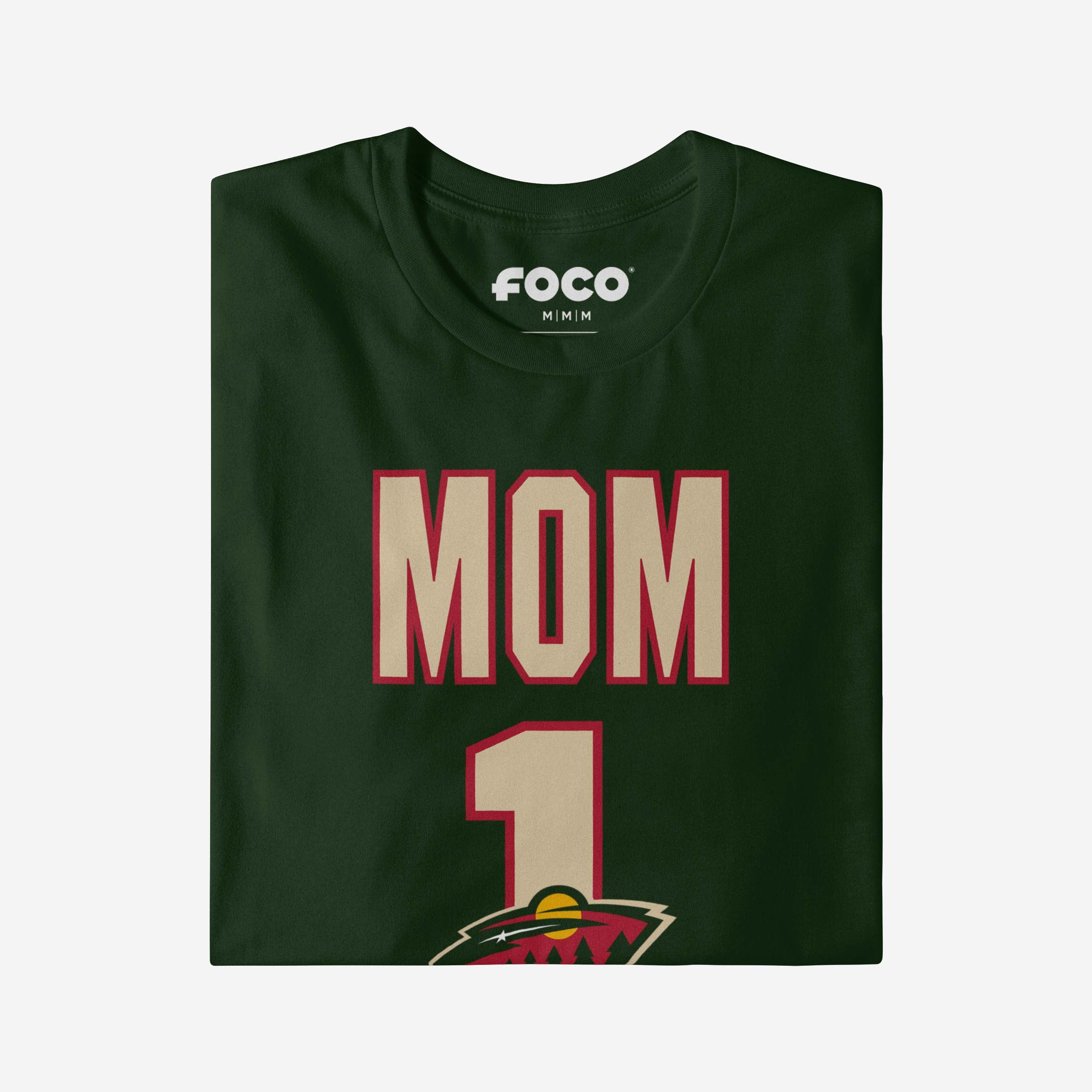 Minnesota Wild Number 1 Mom T-Shirt - Image 3