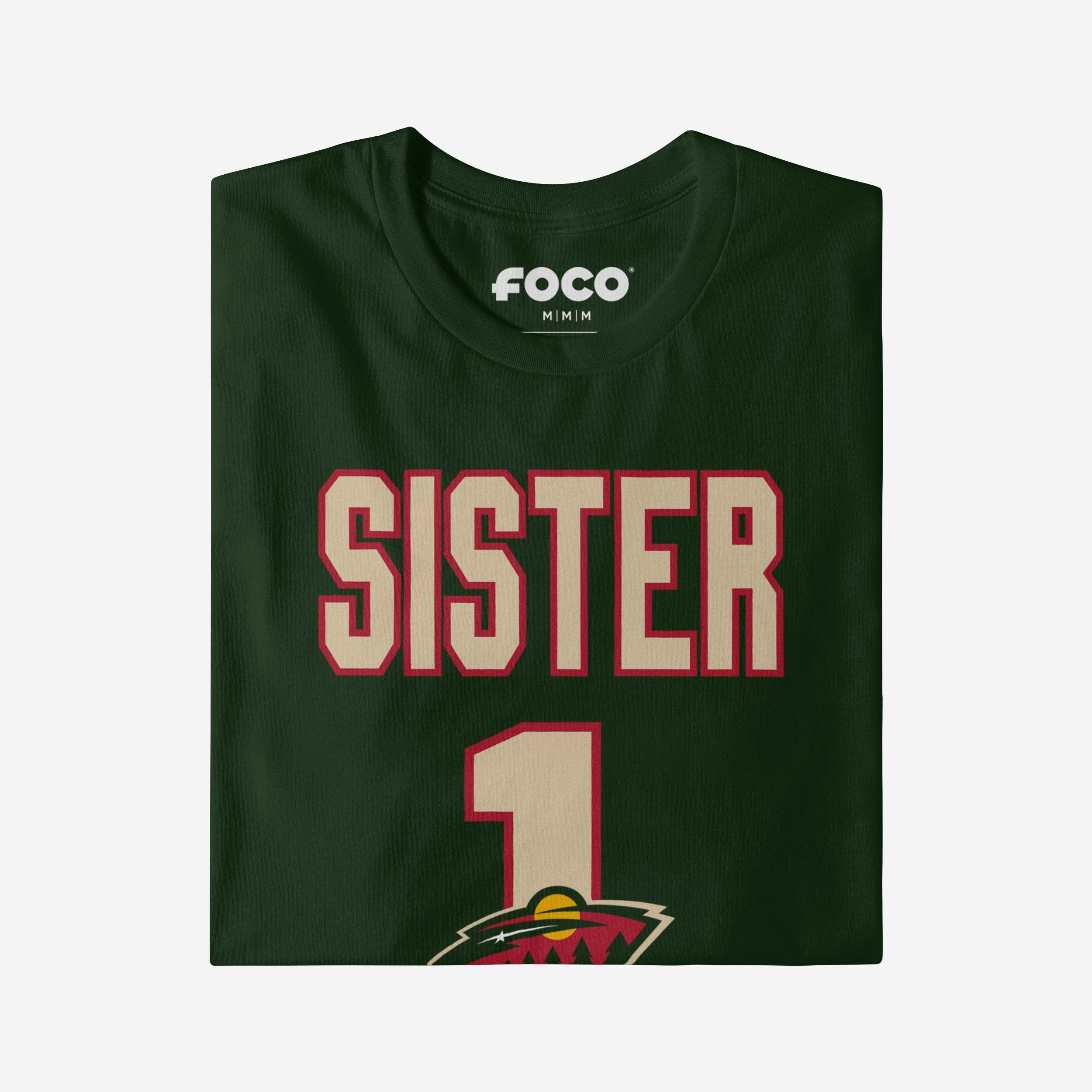 Minnesota Wild Number 1 Sister T-Shirt - Image 3