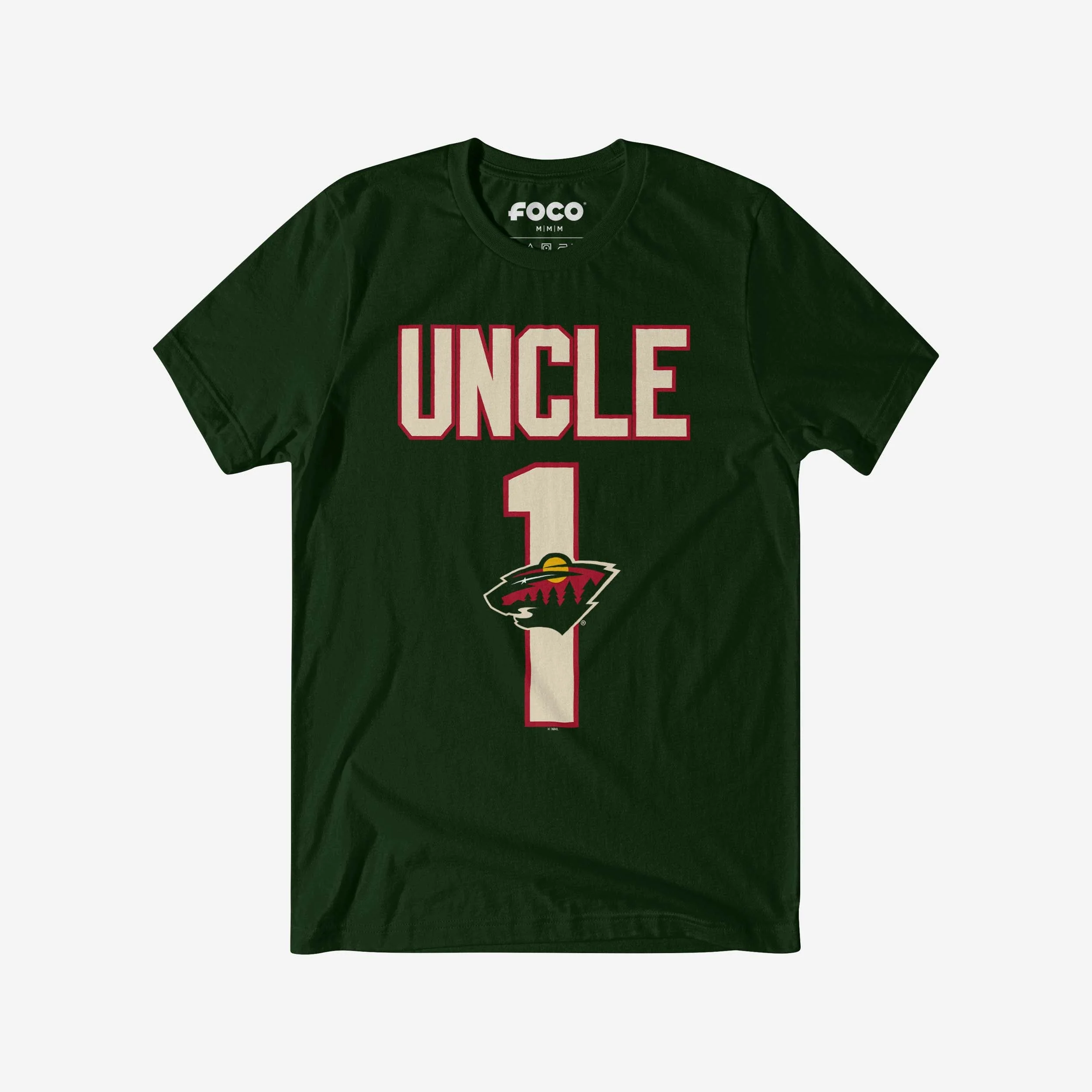 Minnesota Wild Number 1 Uncle T-Shirt