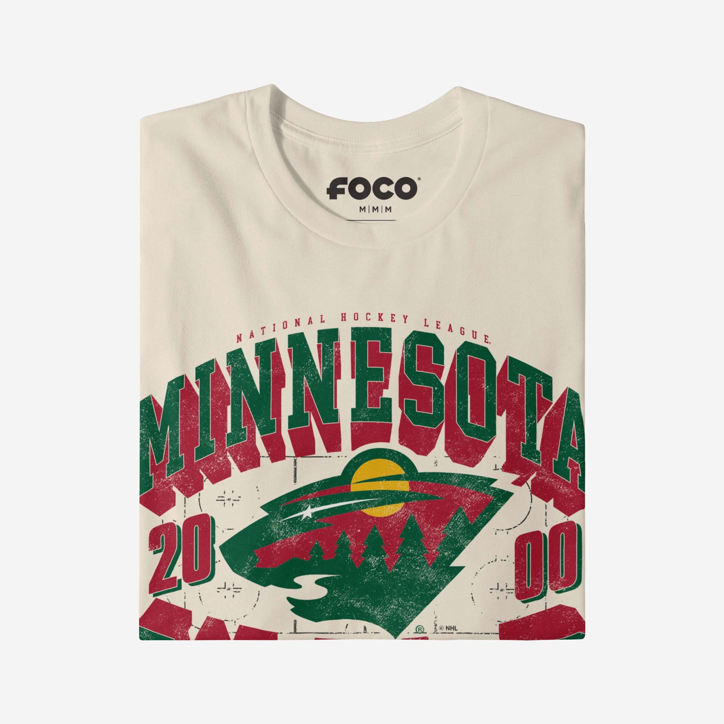 Minnesota Wild Rink Arched Wordmark T-Shirt - Image 3