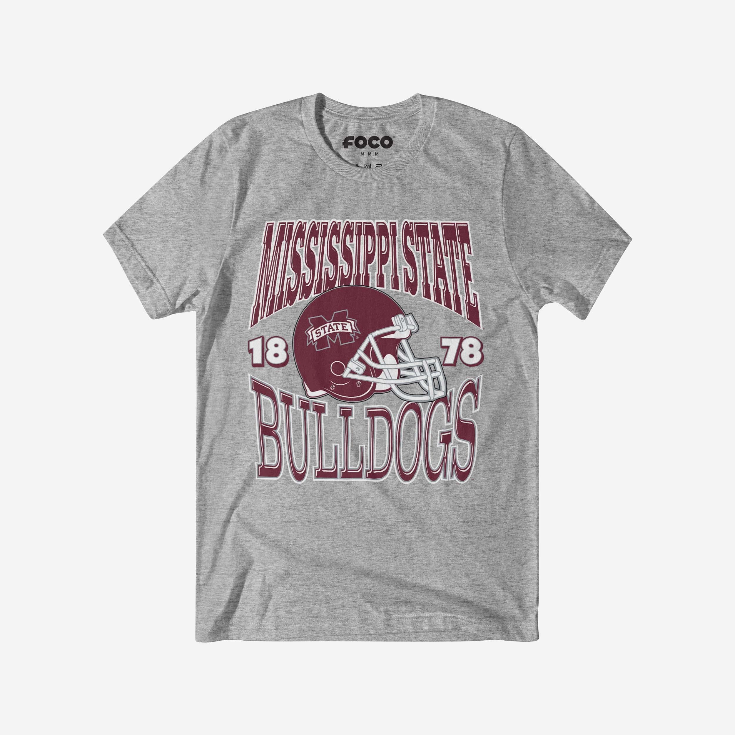 Mississippi State Bulldogs Classic Team Helmet T-Shirt