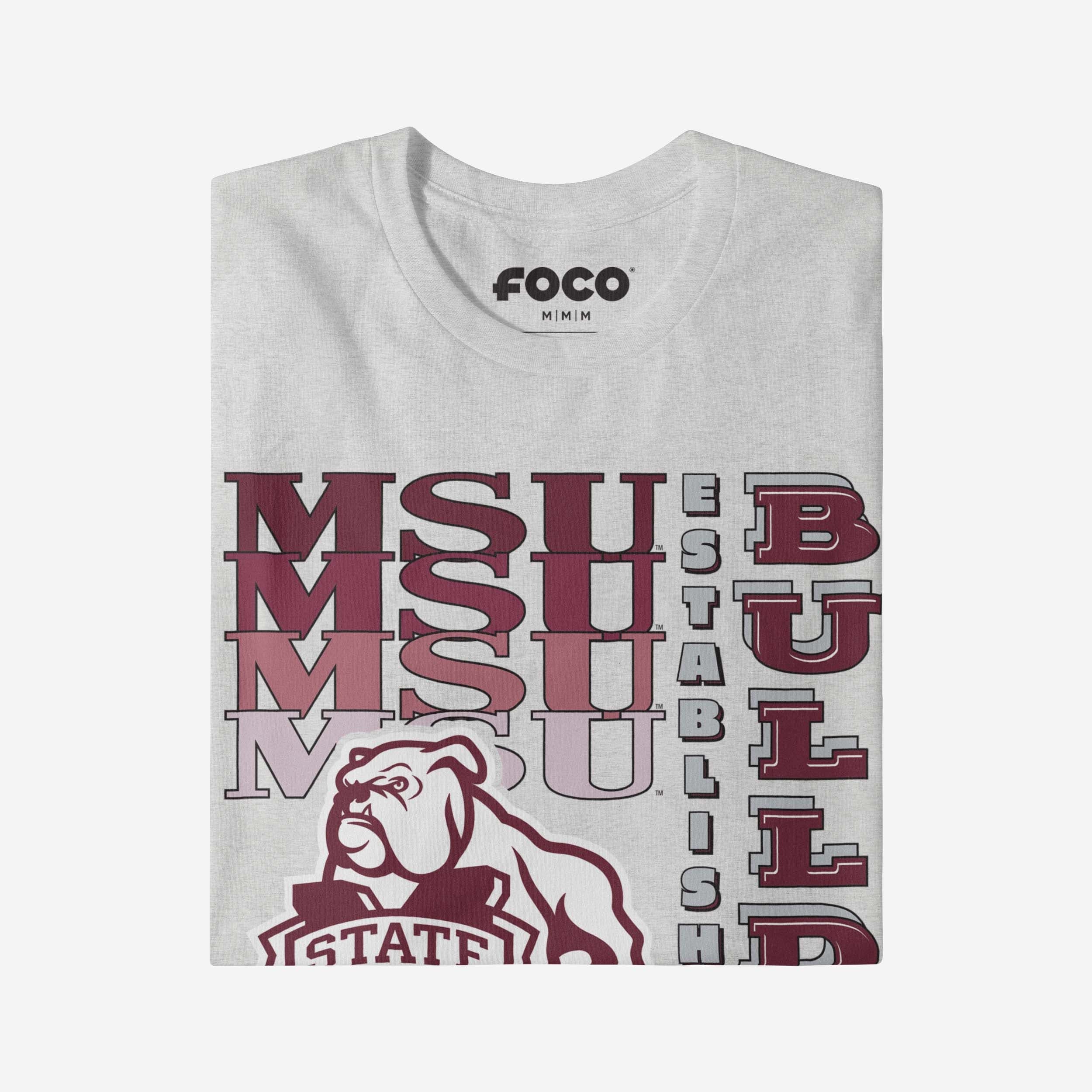 Mississippi State Bulldogs Gradient Wordmark T-Shirt - Image 3