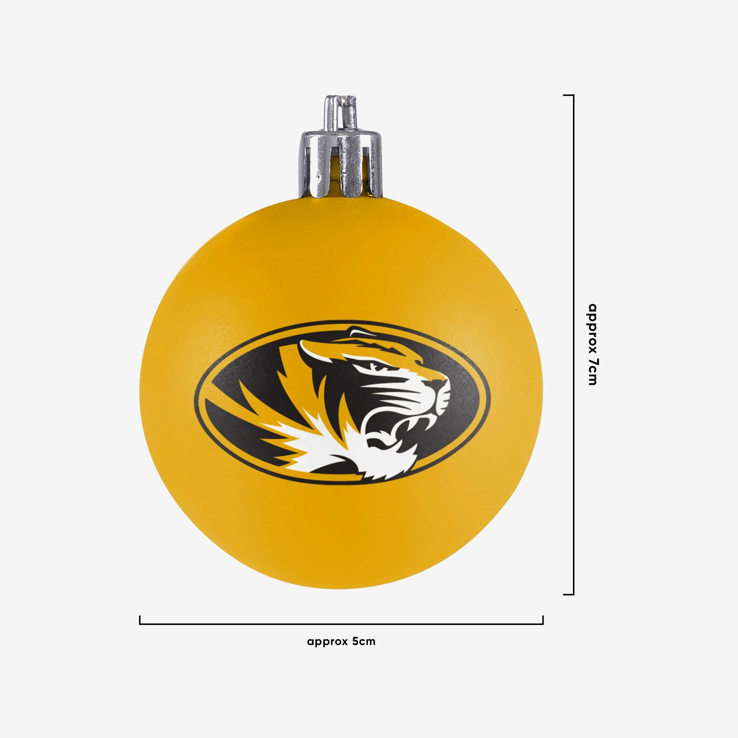 Missouri Tigers 12 Pack Plastic Ball Ornament Set - Image 3
