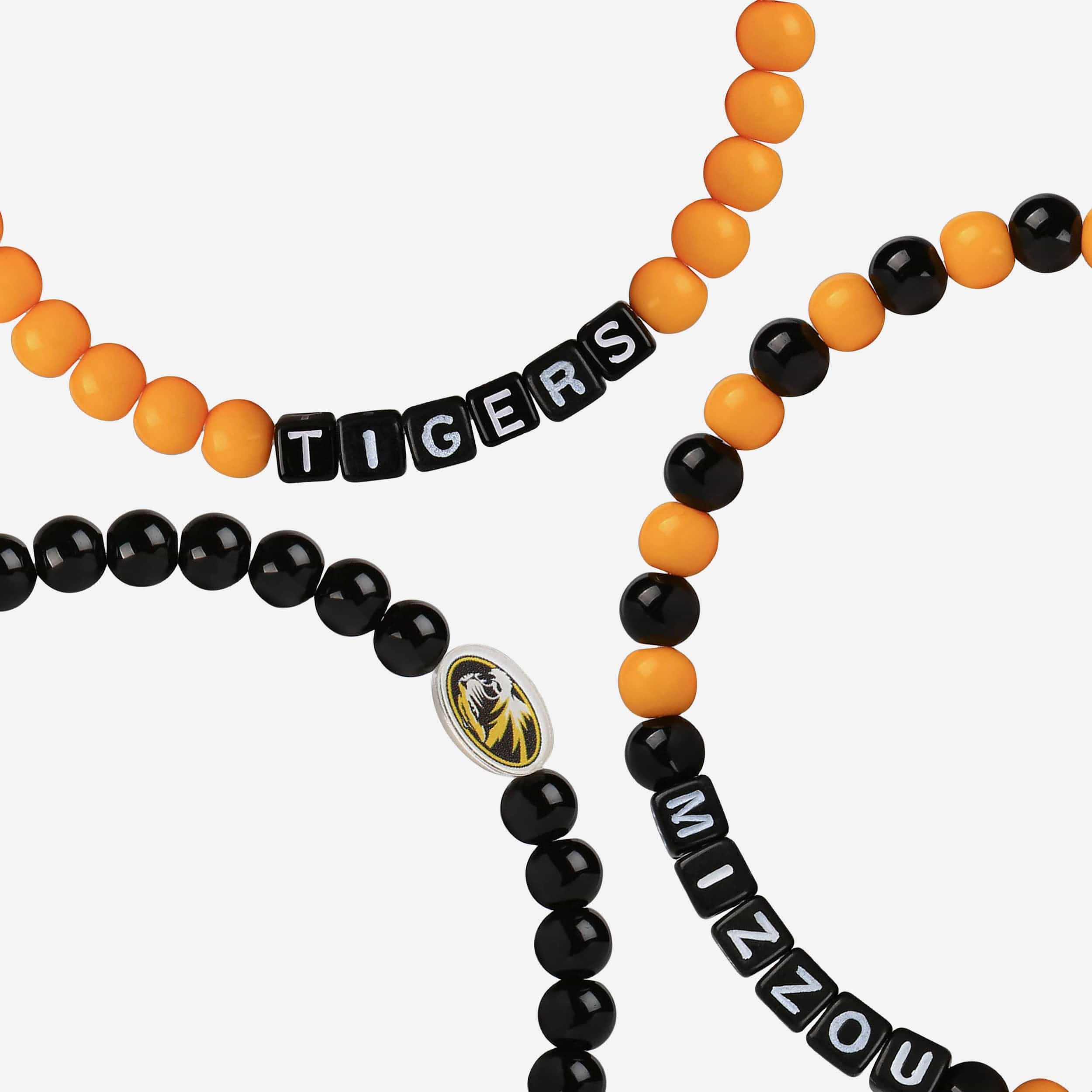 Missouri Tigers 3 Pack Beaded Friendship Bracelet - Image 2