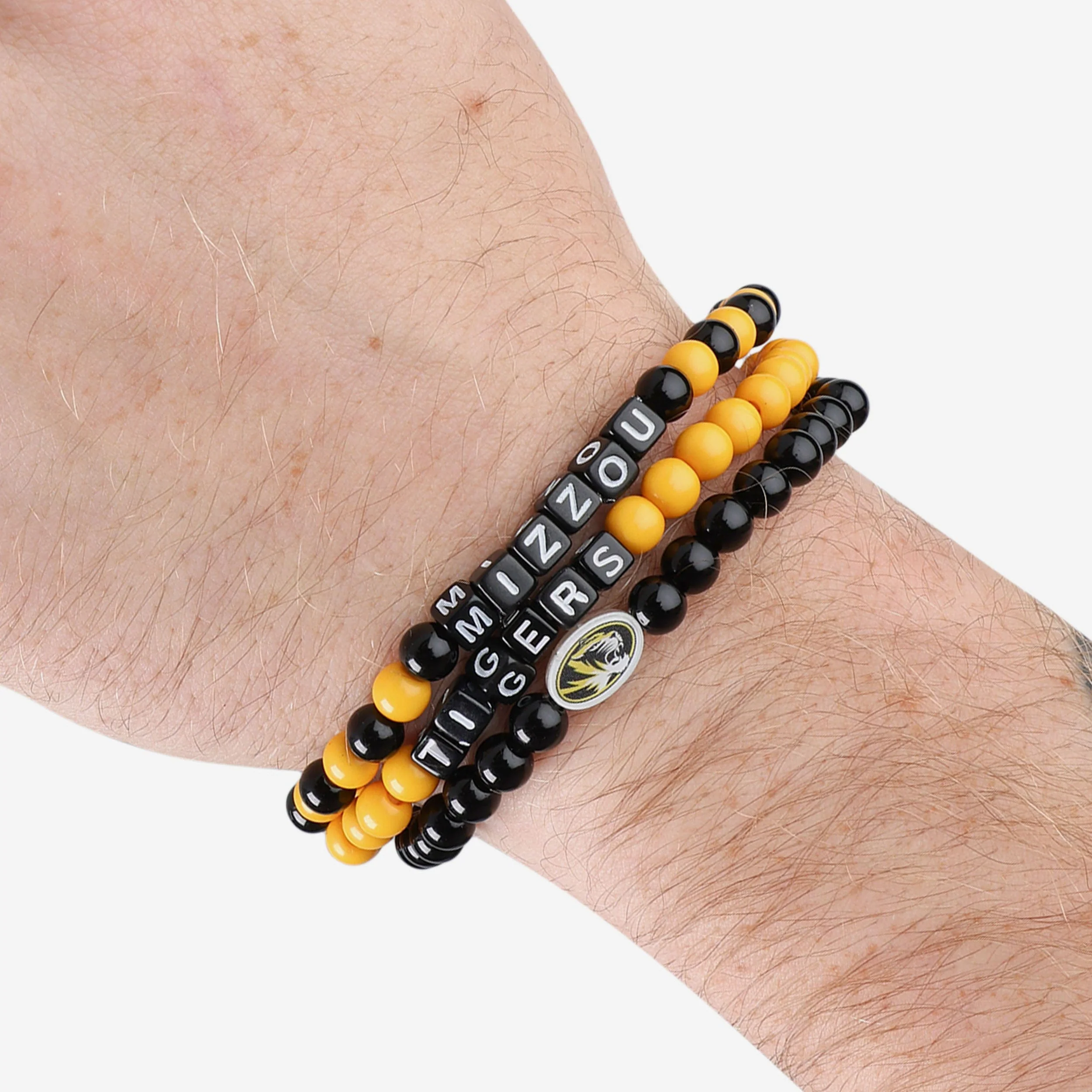 Missouri Tigers 3 Pack Beaded Friendship Bracelet - Image 4