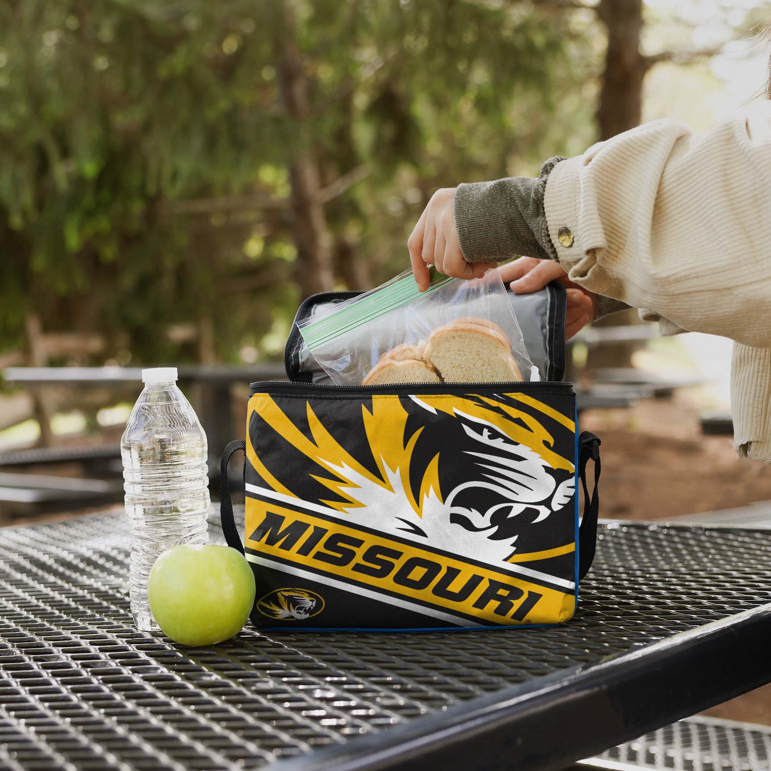 Missouri Tigers Big Logo Stripe 6 Pack Cooler - Image 3