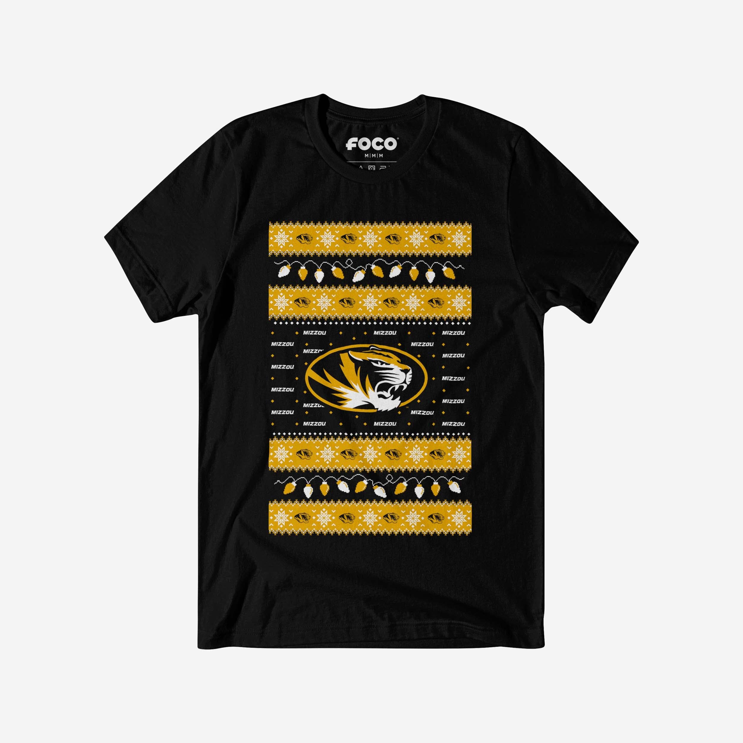 Missouri Tigers Holiday Lights Sweater T-Shirt