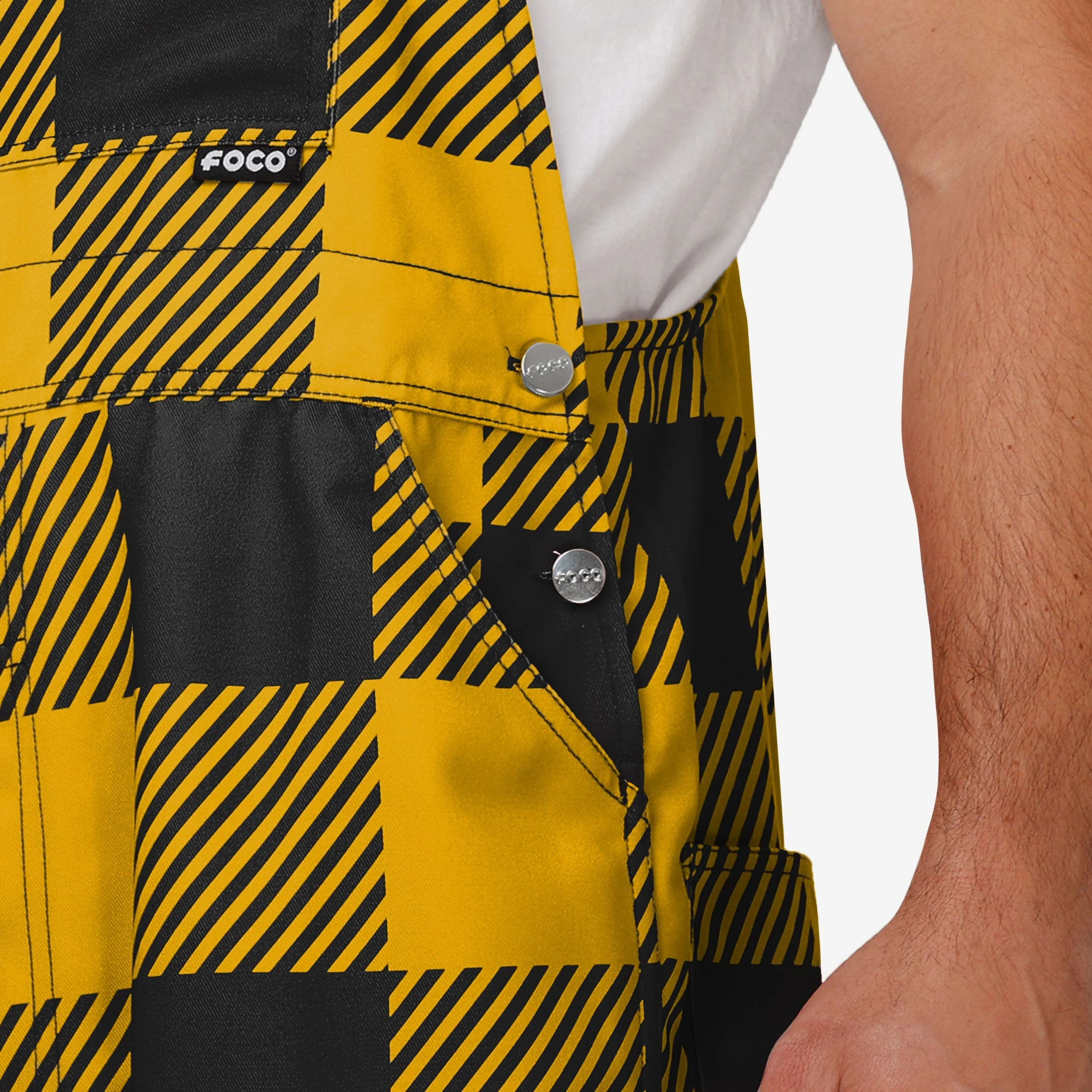 Missouri Tigers Mens Plaid Bib Overalls - Image 5