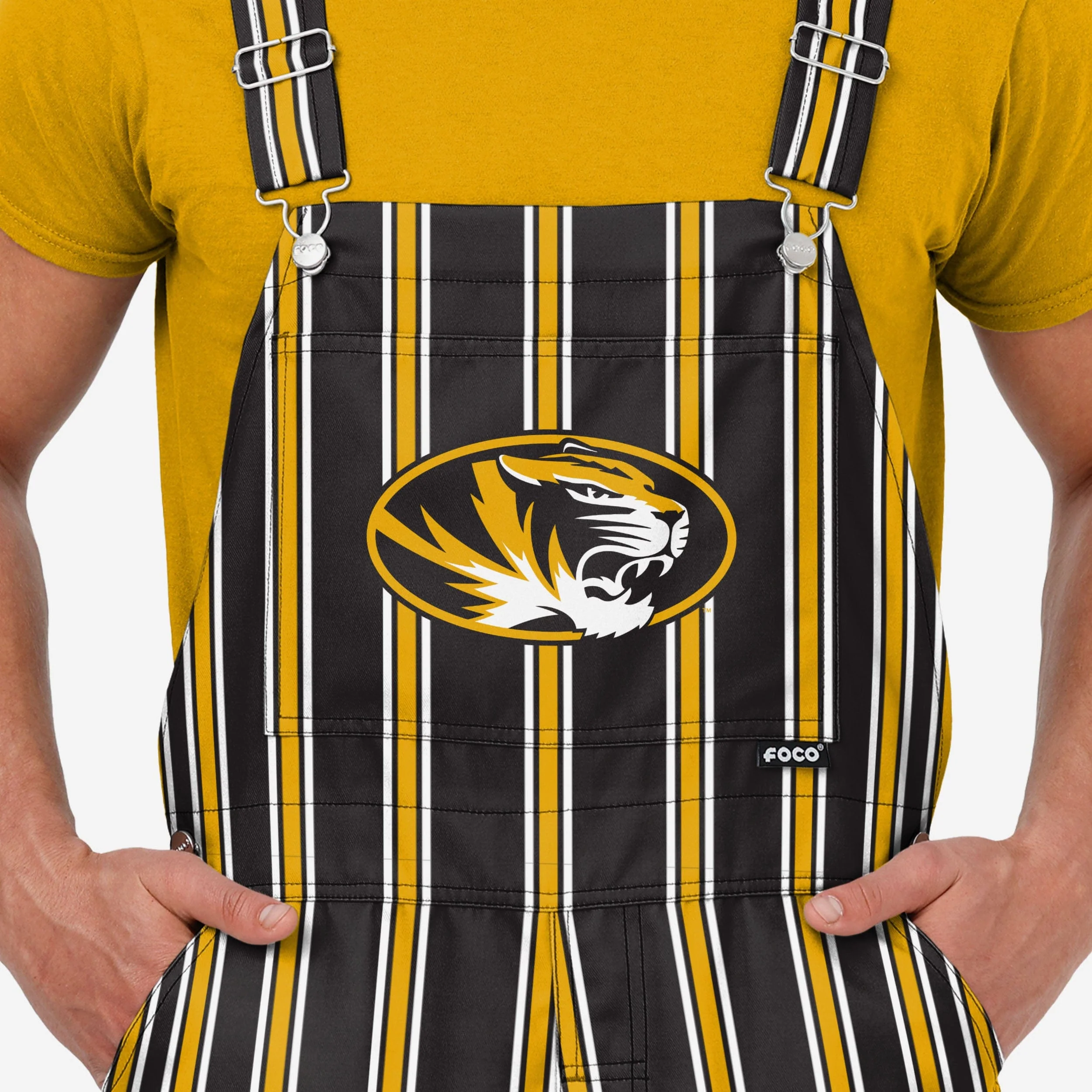 Missouri Tigers Mens Sideline Spirit Bib Overalls - Image 4
