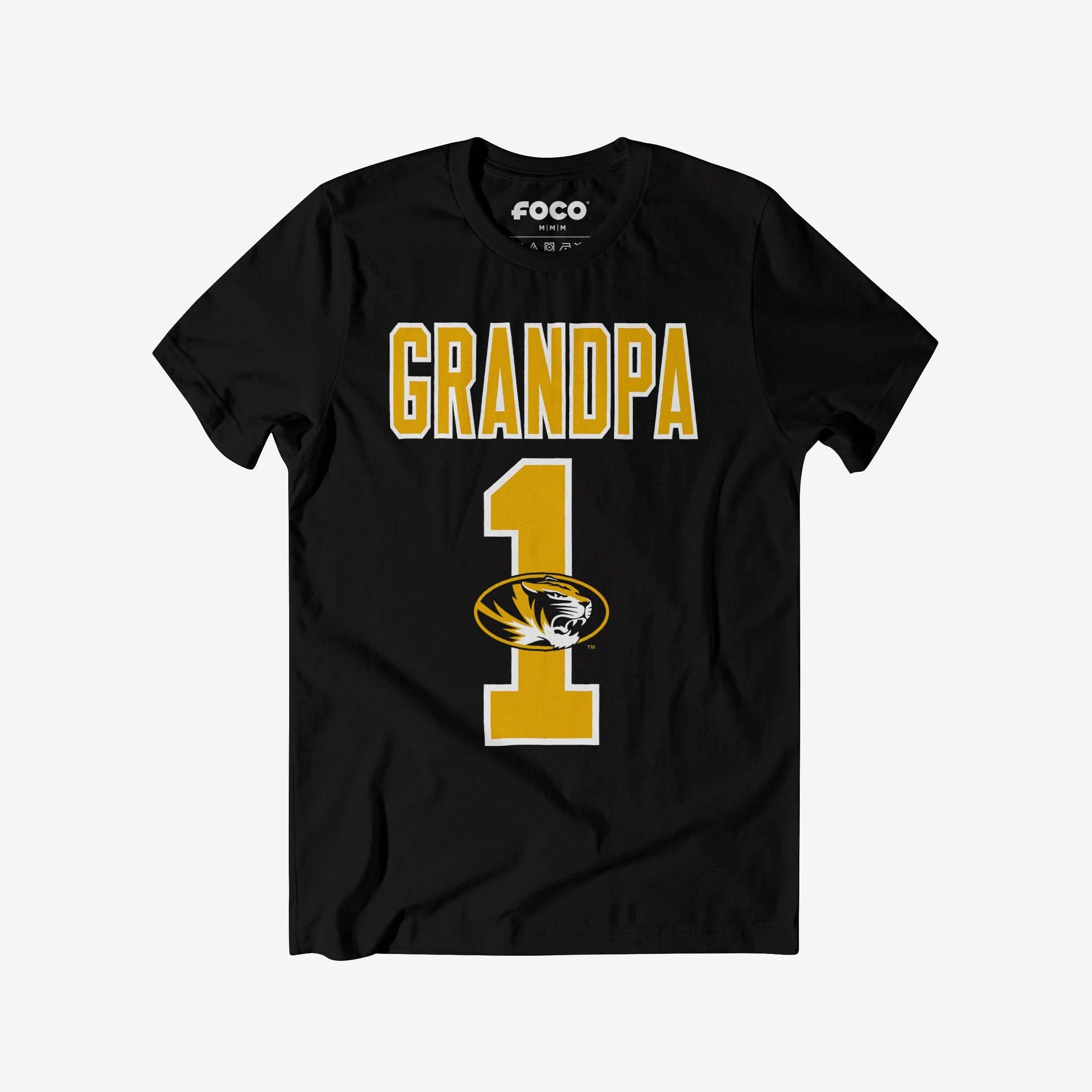 Missouri Tigers Number 1 Grandpa T-Shirt